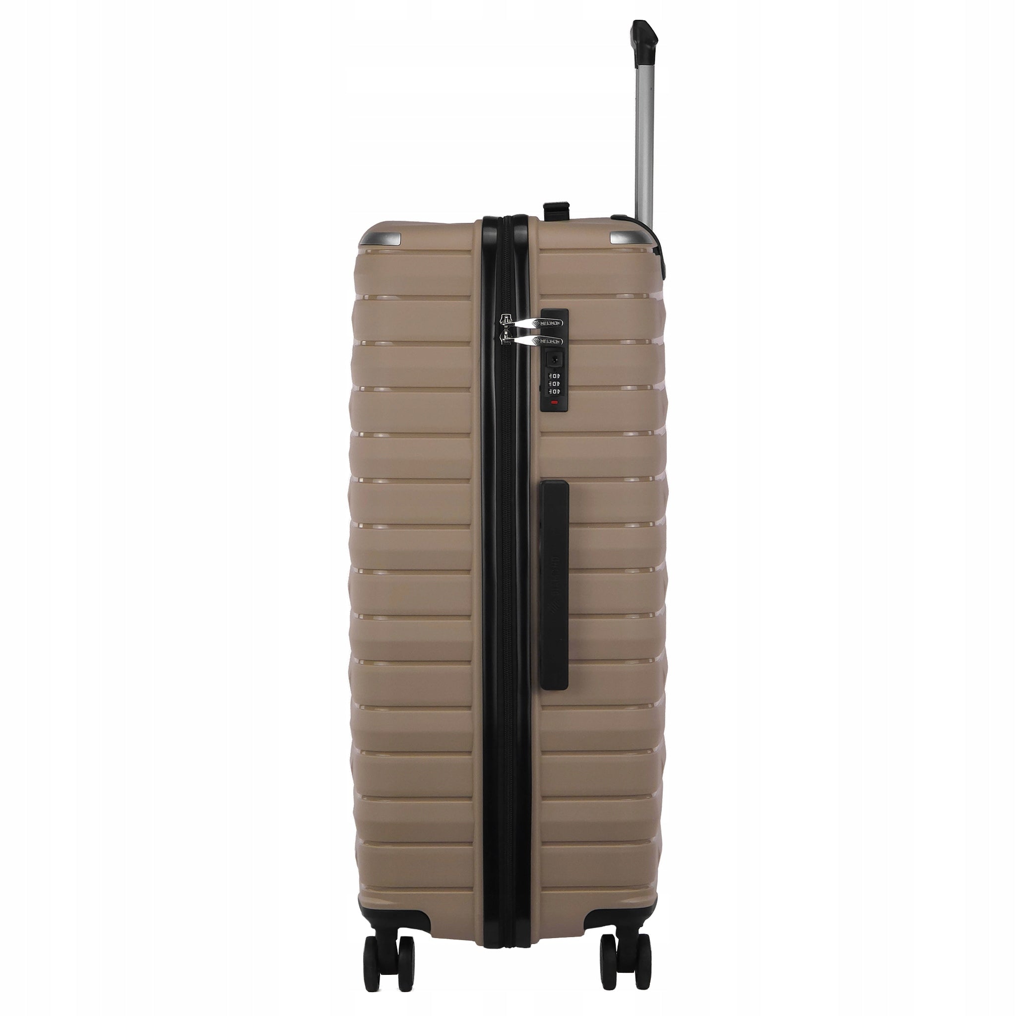 LARGE TRAVEL SUITCASE MADE OF POLYPROPYLENE LUGGAGE DIAMOND BEIGE XL 28" P420 Packaging status original