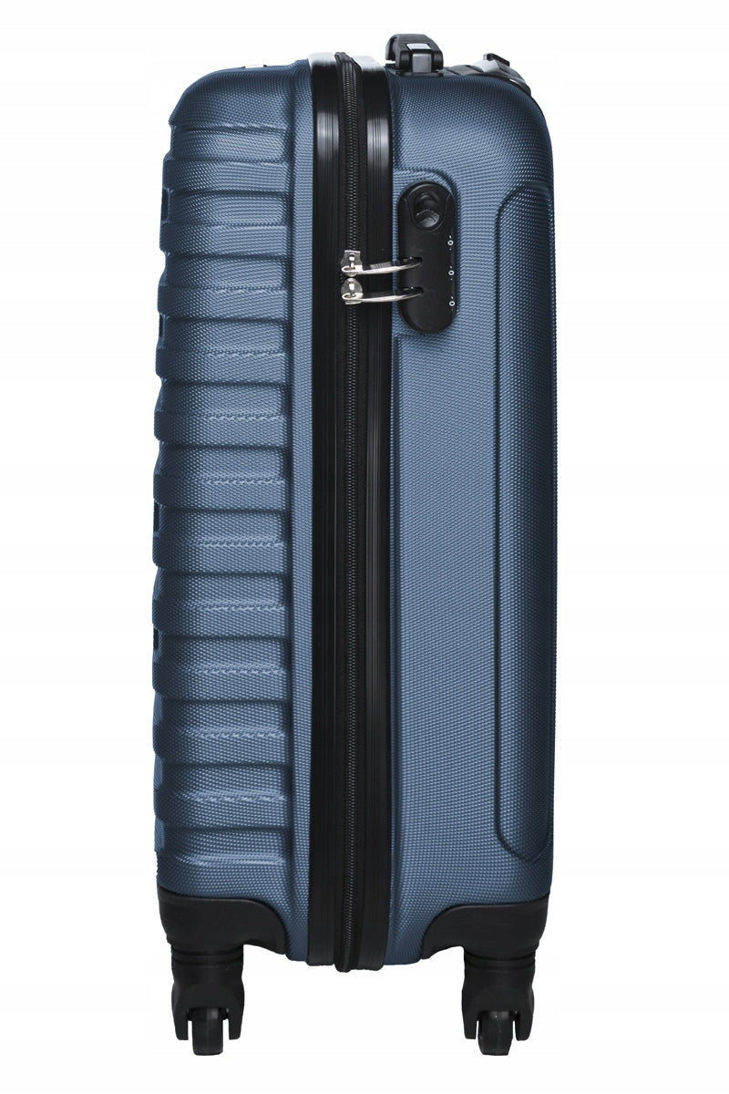 LARGE TRAVEL SUITCASE WITH WHEELS DETACHABLE WHEELS 102L 28" ABS COSTA DBLUE Height 76 cm