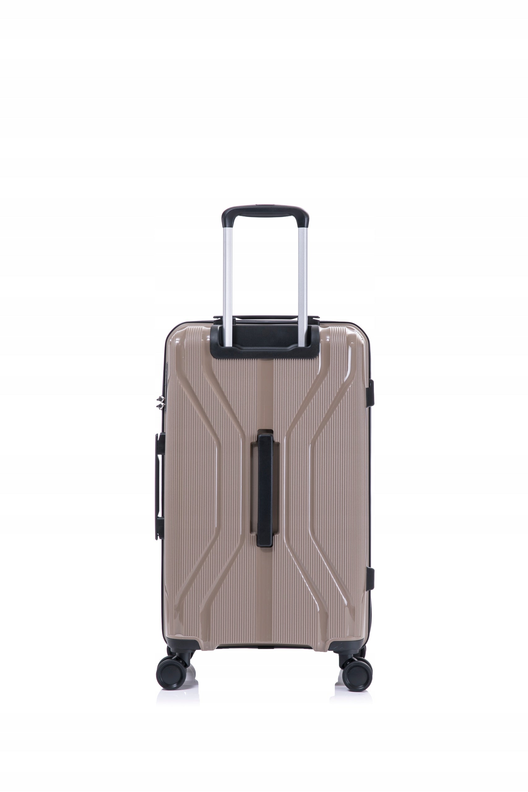 LARGE TRAVEL SUITCASE WITH WHEELS HARD XXL 29" LIGHT COFFEE POLYPROPYLENE Width (longer edge) 46 cm