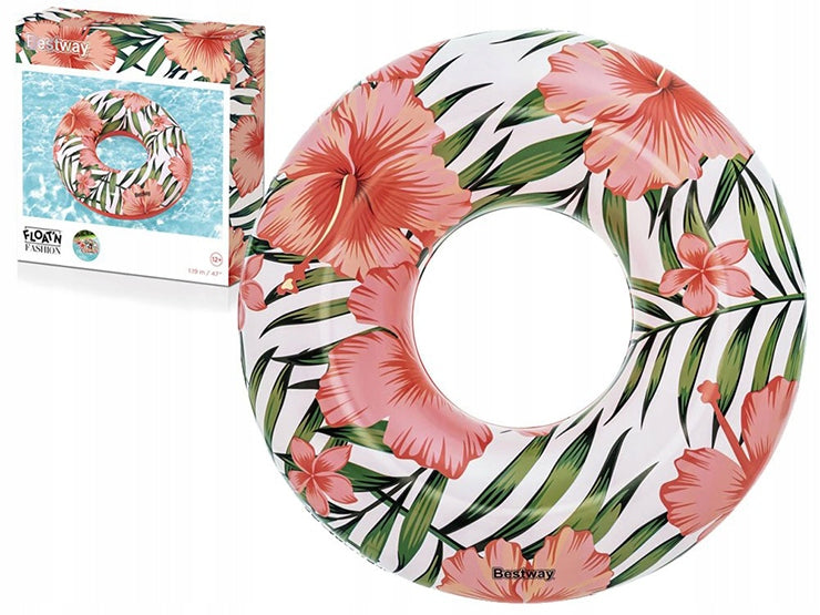 LARGE TROPICAL INFLATABLE SWIMMING WHEEL _ POOL WATER WHEEL MATTRESS