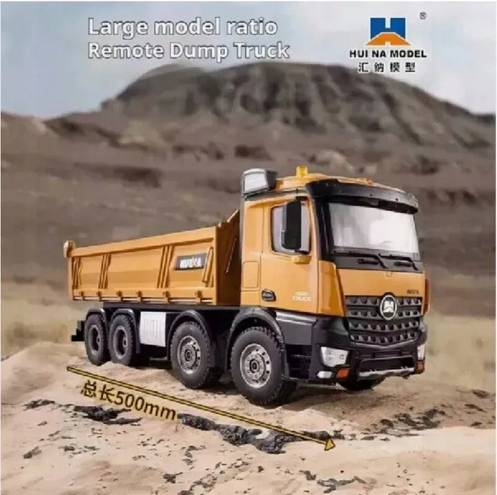 LARGE TRUCK DUMP TRUCK REMOTE CONTROLLED HUINA 1536 VEHICLE TOY PILOT Kind driving