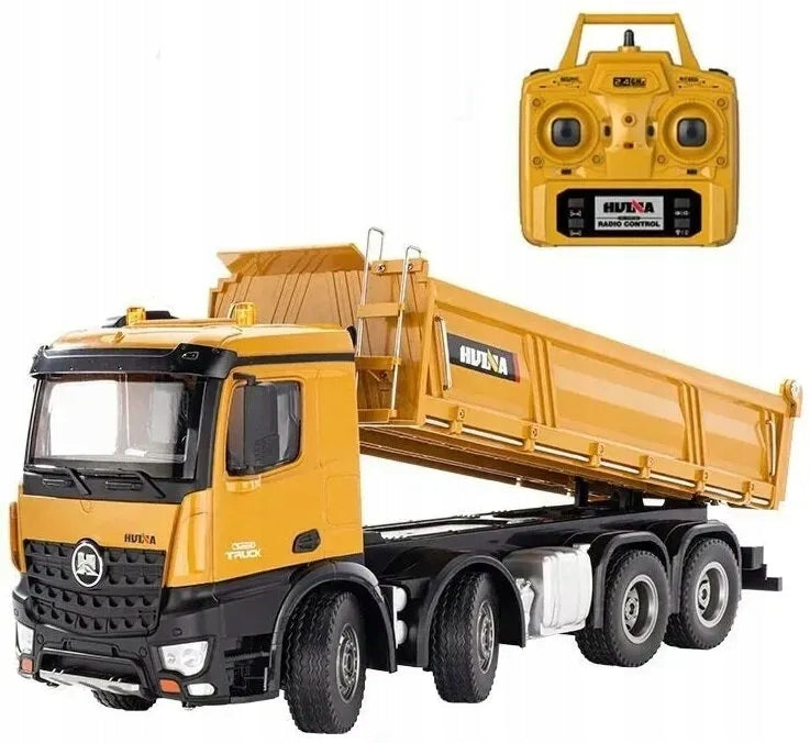 LARGE TRUCK DUMP TRUCK REMOTE CONTROLLED HUINA 1536 VEHICLE TOY PILOT
