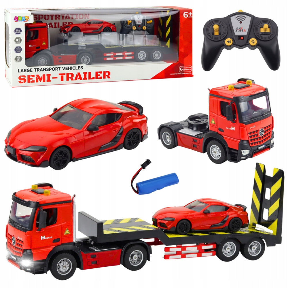 LARGE TRUCK TOW TRUCK REMOTE CONTROLLED 2in1 car auto rc TIR 60 cm