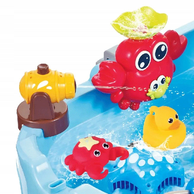 LARGE WATER TABLE PIRATE SHIP TO PLAY FISHING ROD MATADI Kid's age 2+ years