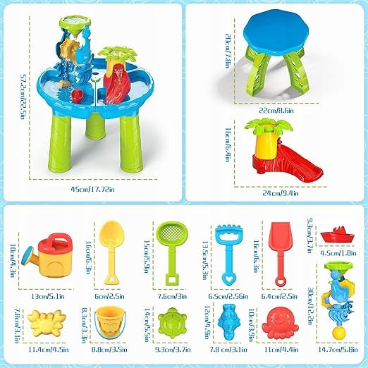 LARGE WATER TABLE SANDBOX WATER FUN + SAND TOOLS FOR BABY Manufacturer code B0CS2WQGYL
