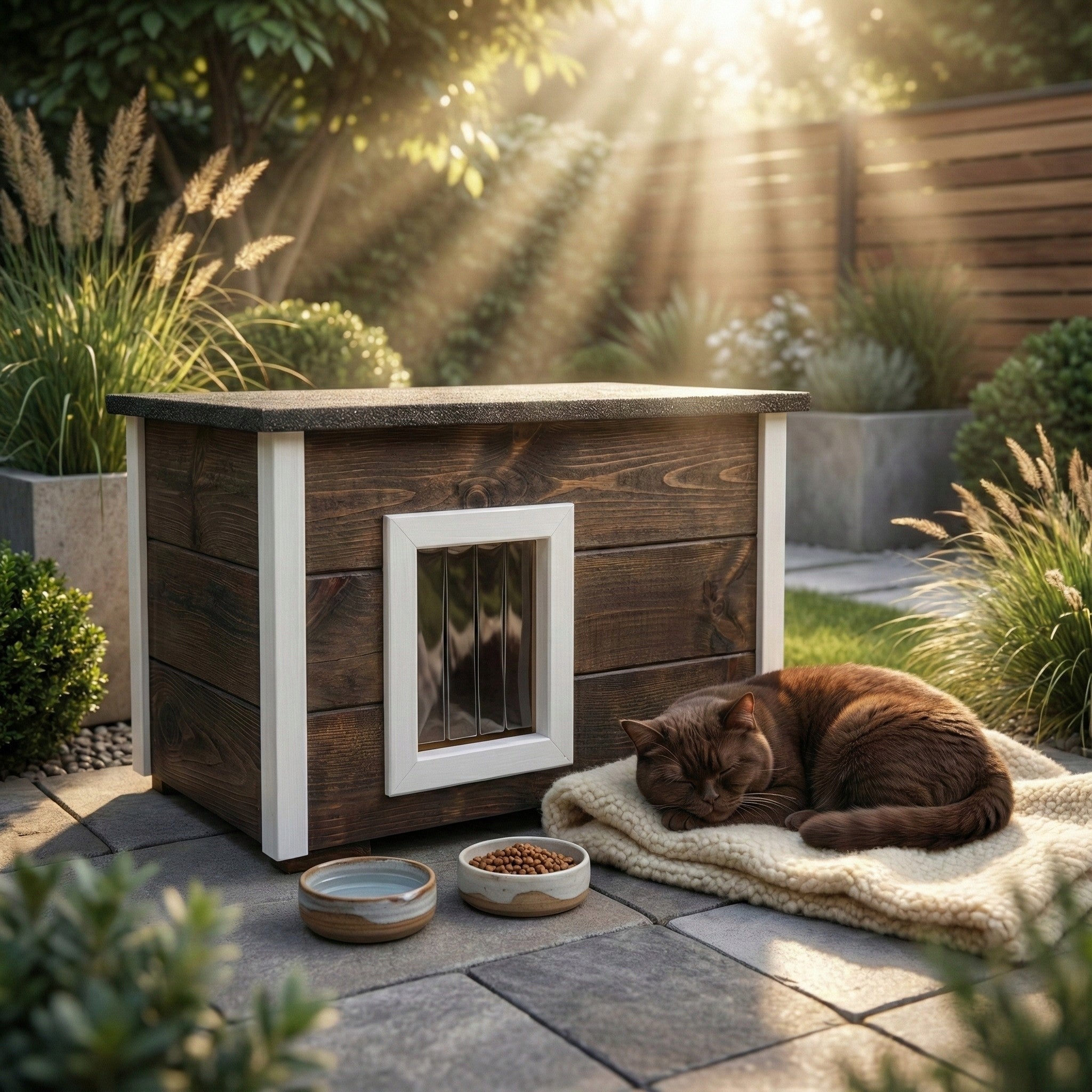 LARGE WHOLE INSULATED BOOTH BUDA CAT HOUSE SENDS IN FULL + FREEBIE Manufacturer code 653748121553