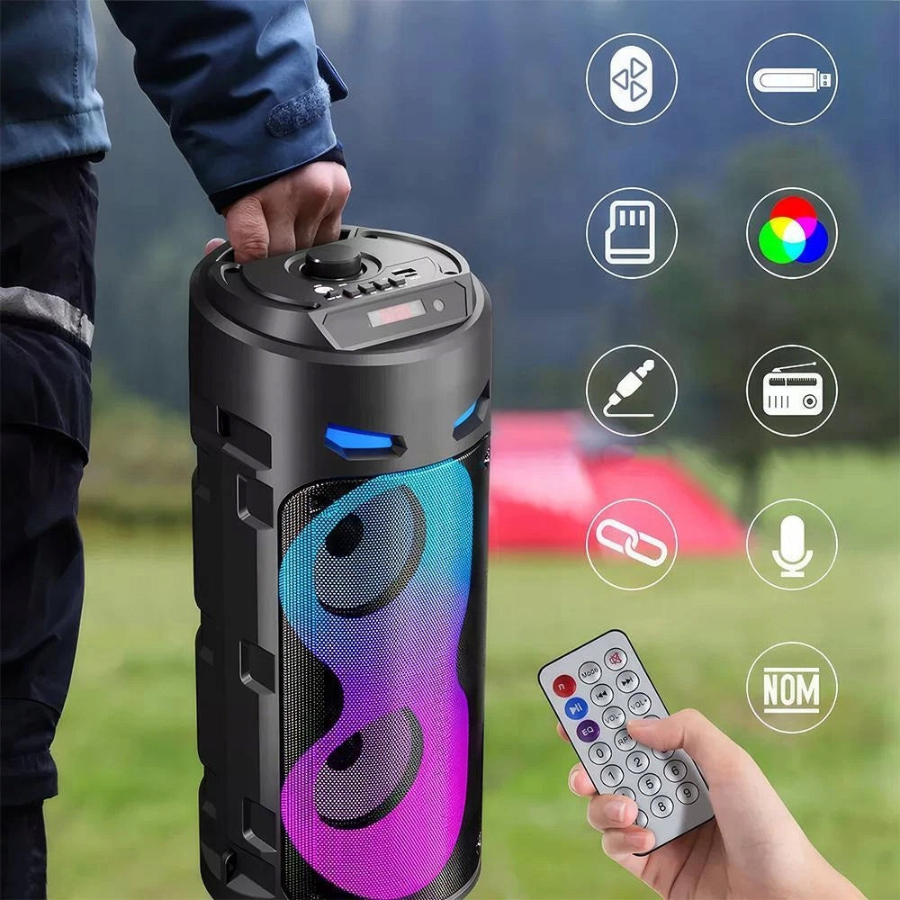 LARGE WIRELESS SPEAKER BOOMBOX MOBILE SOUND SYSTEM WITH Microphone Brand no brand