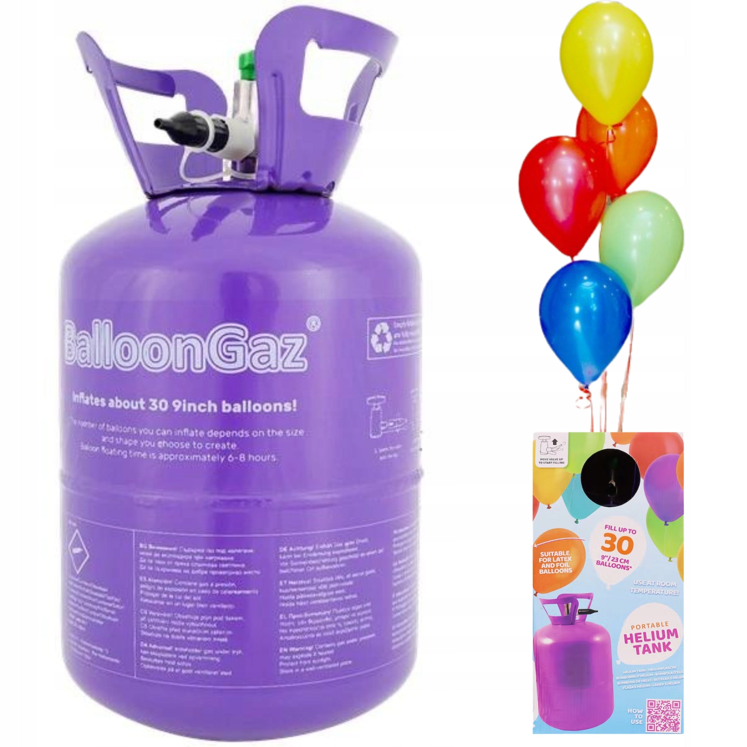 LARGE cylinder with HELIUM for balloons PARTY BIRTHDAY WEDDING BAPTISM + 50 balloons EAN (GTIN) 0781457459527