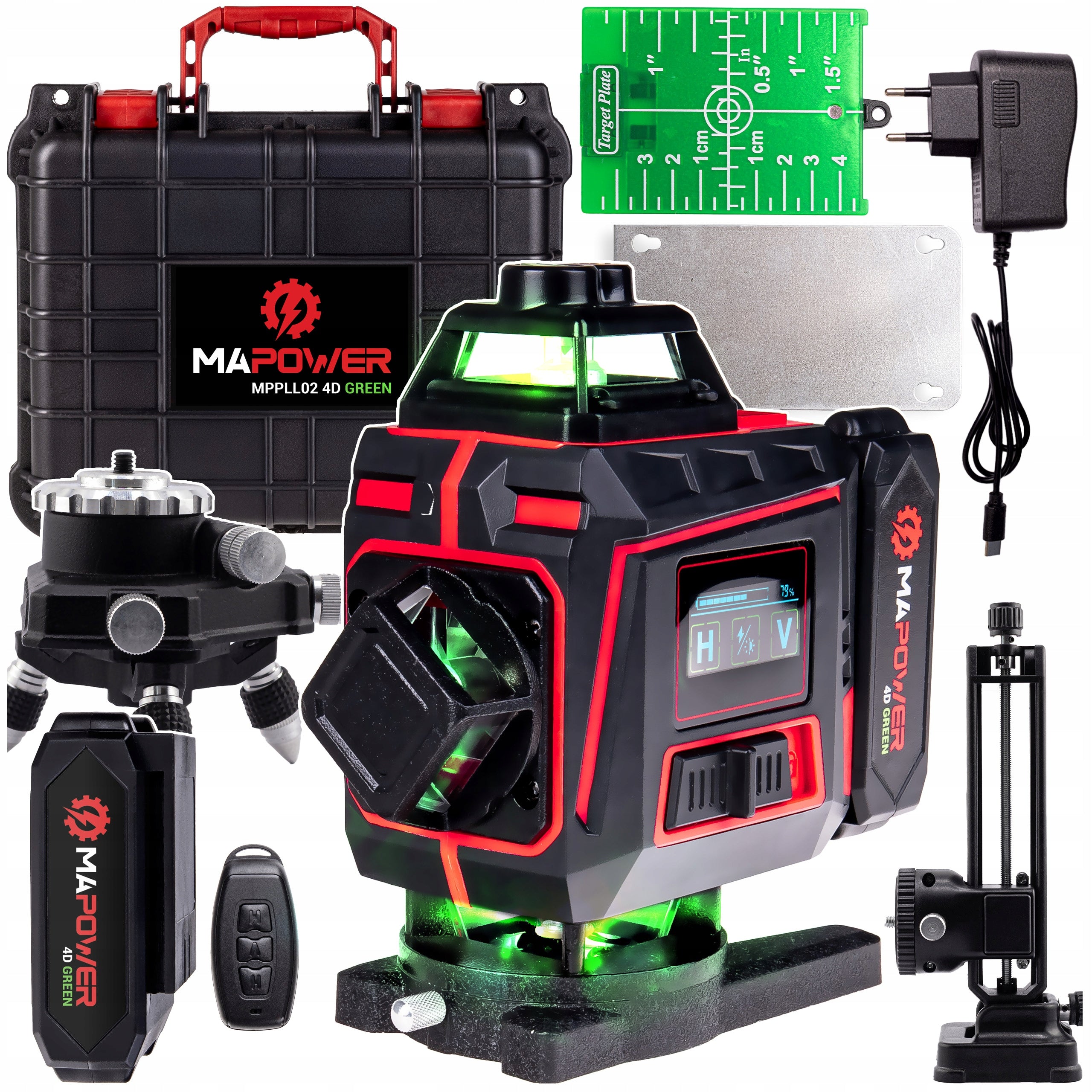 LASER CROSS LEVEL LASER 360 PLANE LASER GREEN MAPOWER