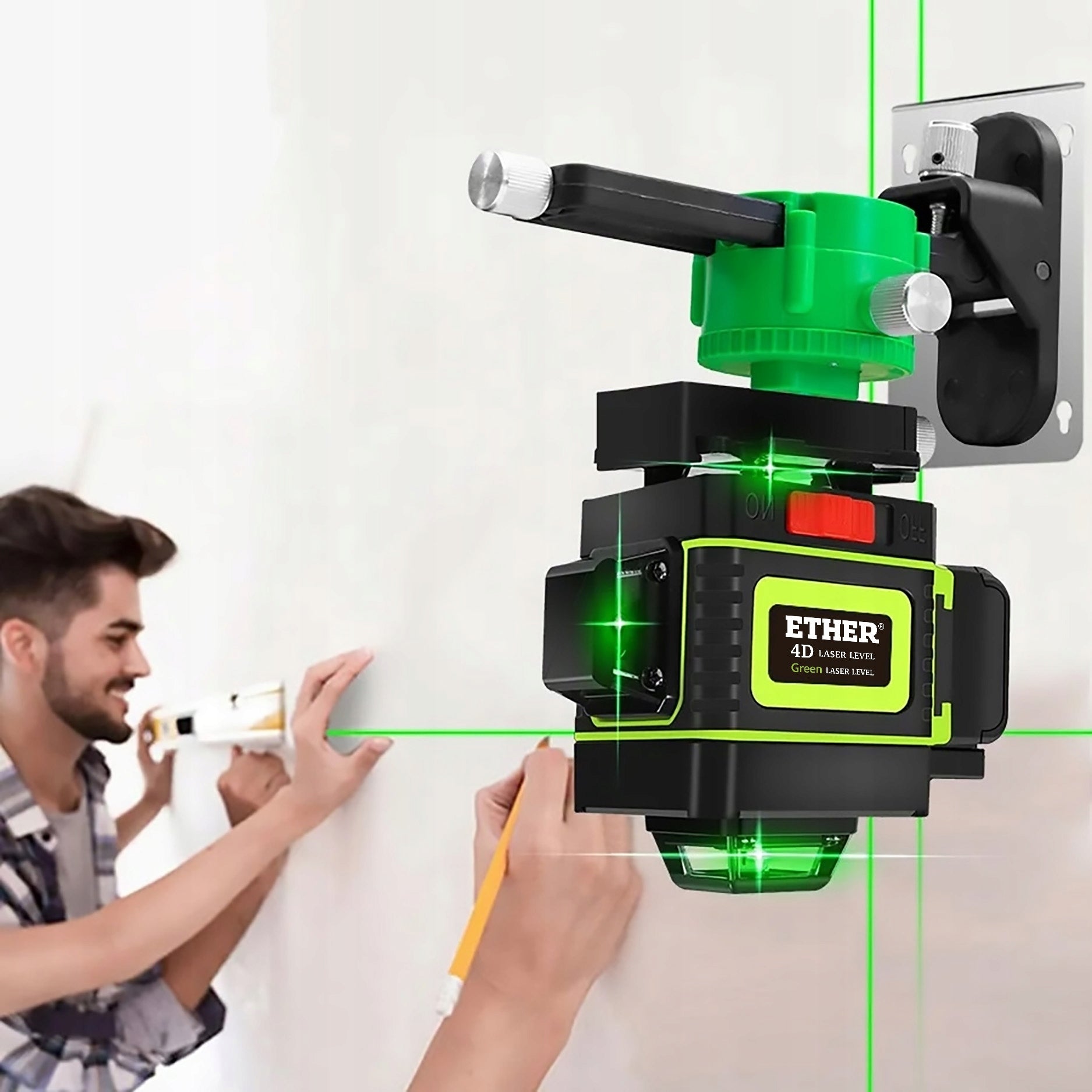 LASER LEVEL 16 LINES CROSS LASER + TRIPOD 150 CM +2AKU SET XXL Brand no brand
