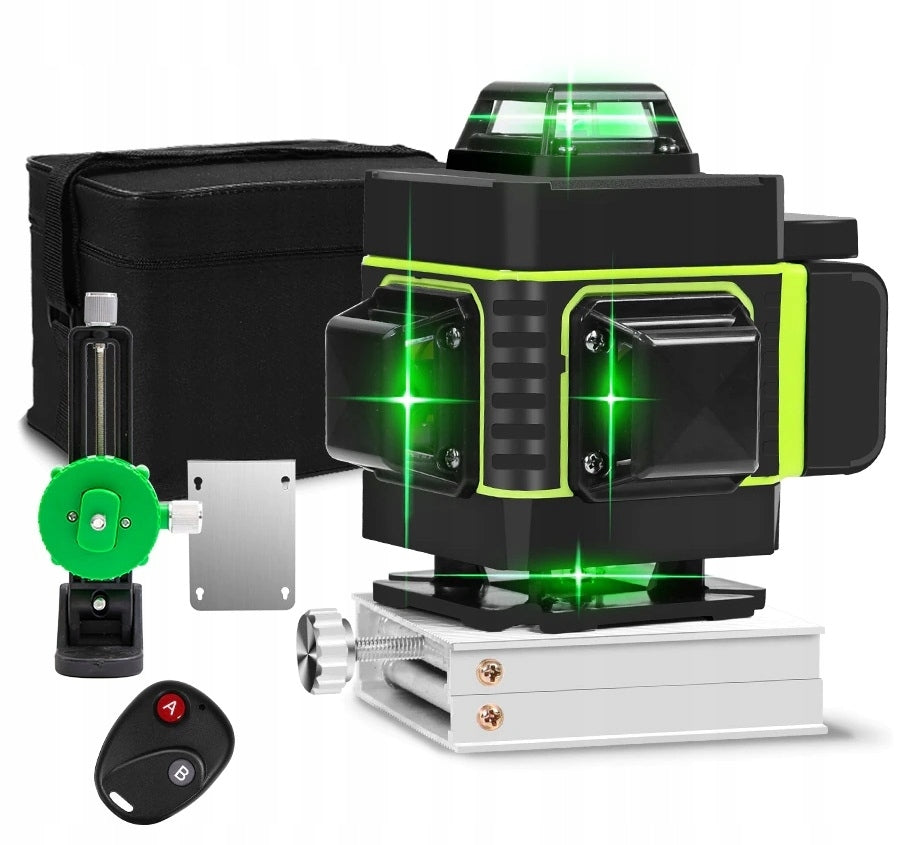 LASER LEVEL 16 LINES CROSS LASER + TRIPOD 150 CM +2AKU SET XXL Maximum working range 30 m