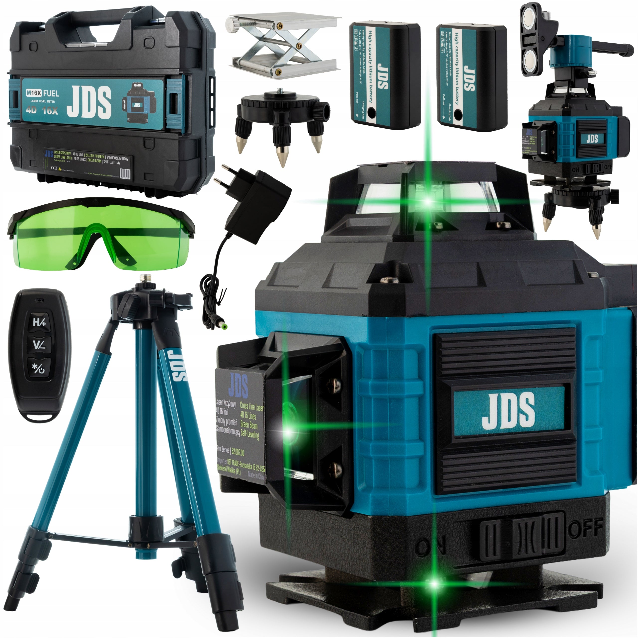 LASER LEVEL 360 GREEN PLANE CROSS LASER 16 LINES SET