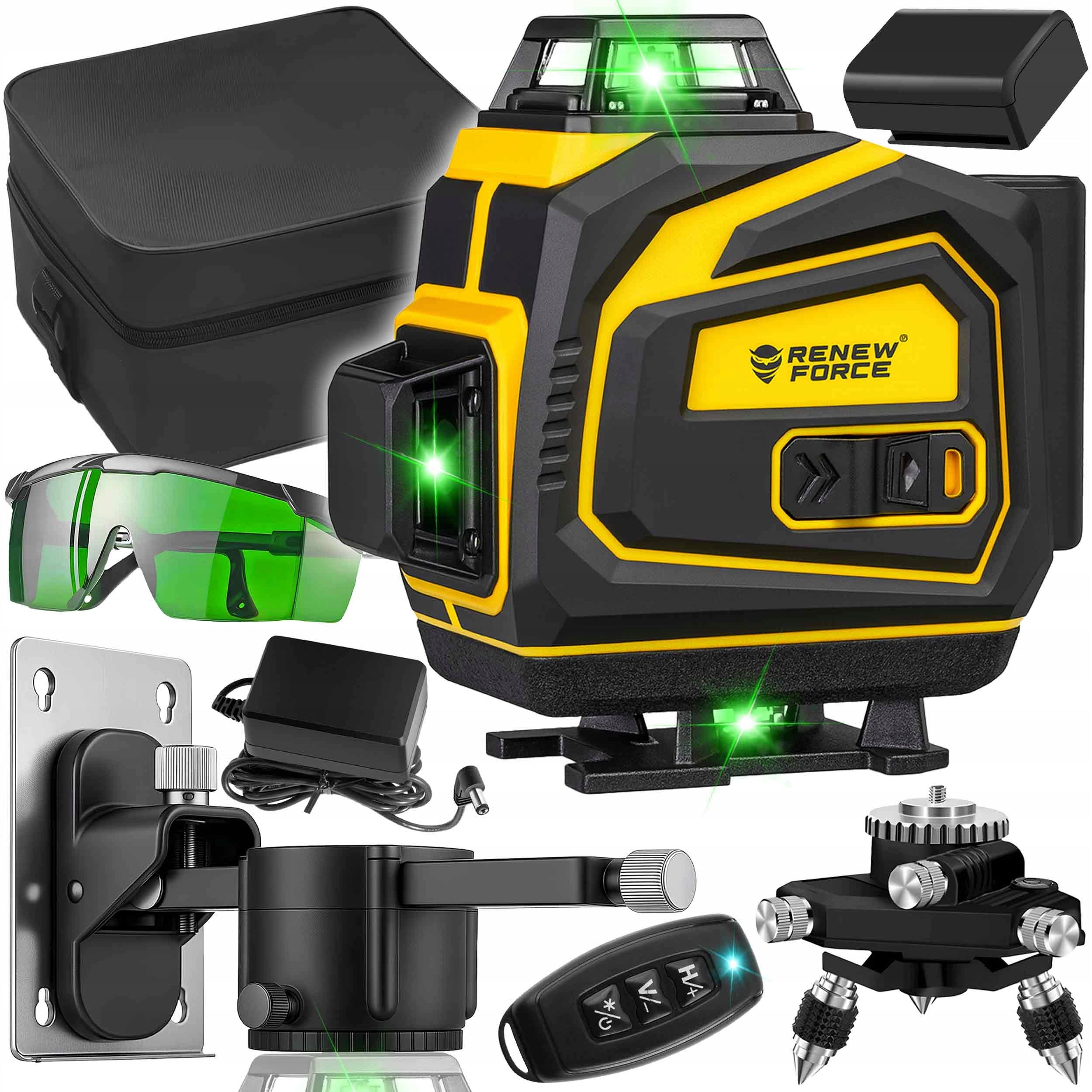 LASER LEVEL 360 PLANE 3D CROSS LASER PRO GREEN CASE