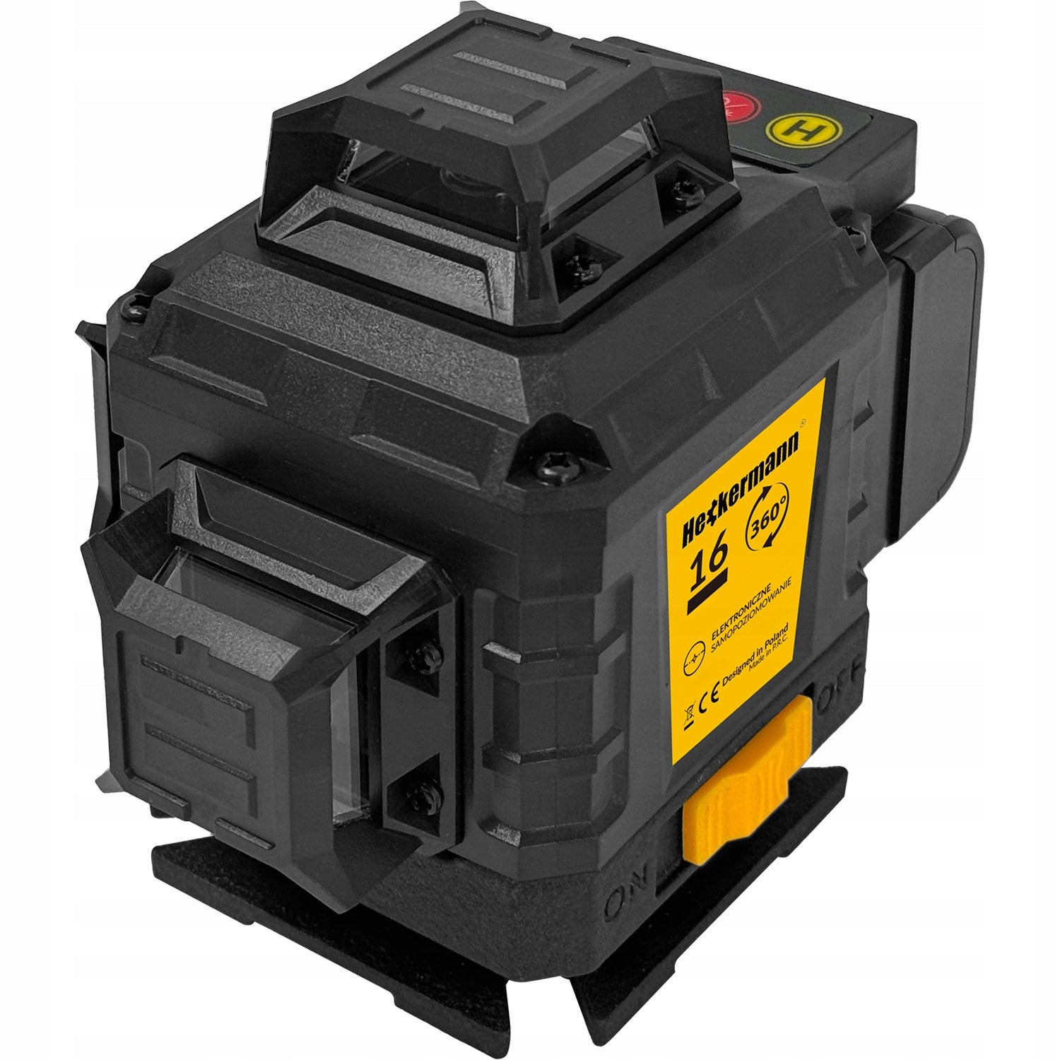 LASER LEVEL 360 PLANE 4D CROSS LASER SELF LEVELING Additional features 360° laser works below zero degrees Celsius glasses included touchpad cover included self-leveling target plate included handle included