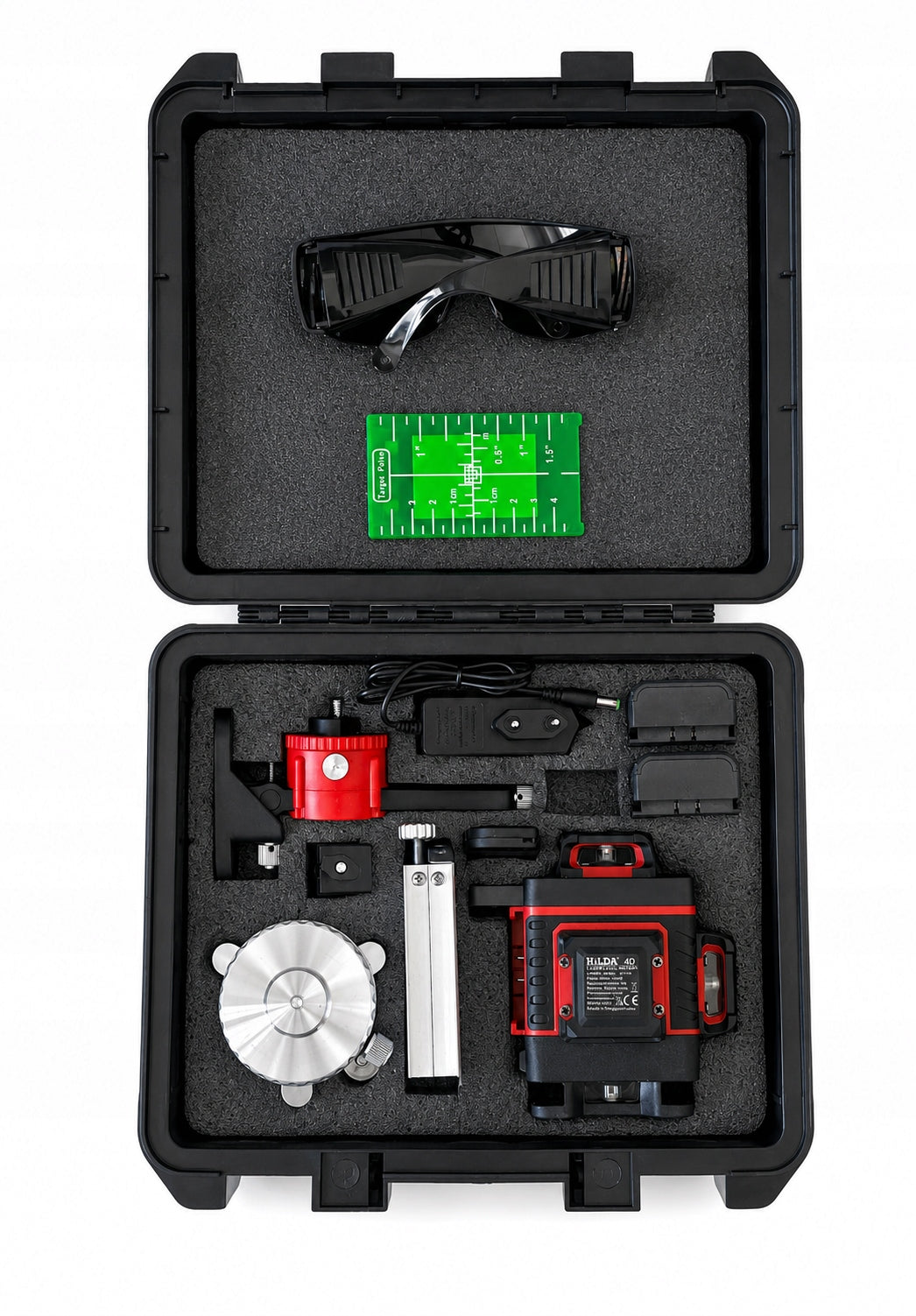 LASER LEVEL 360 PLANE HILDA 4D MAX CROSS LASER TRIPOD 1,6 Brand Hilda