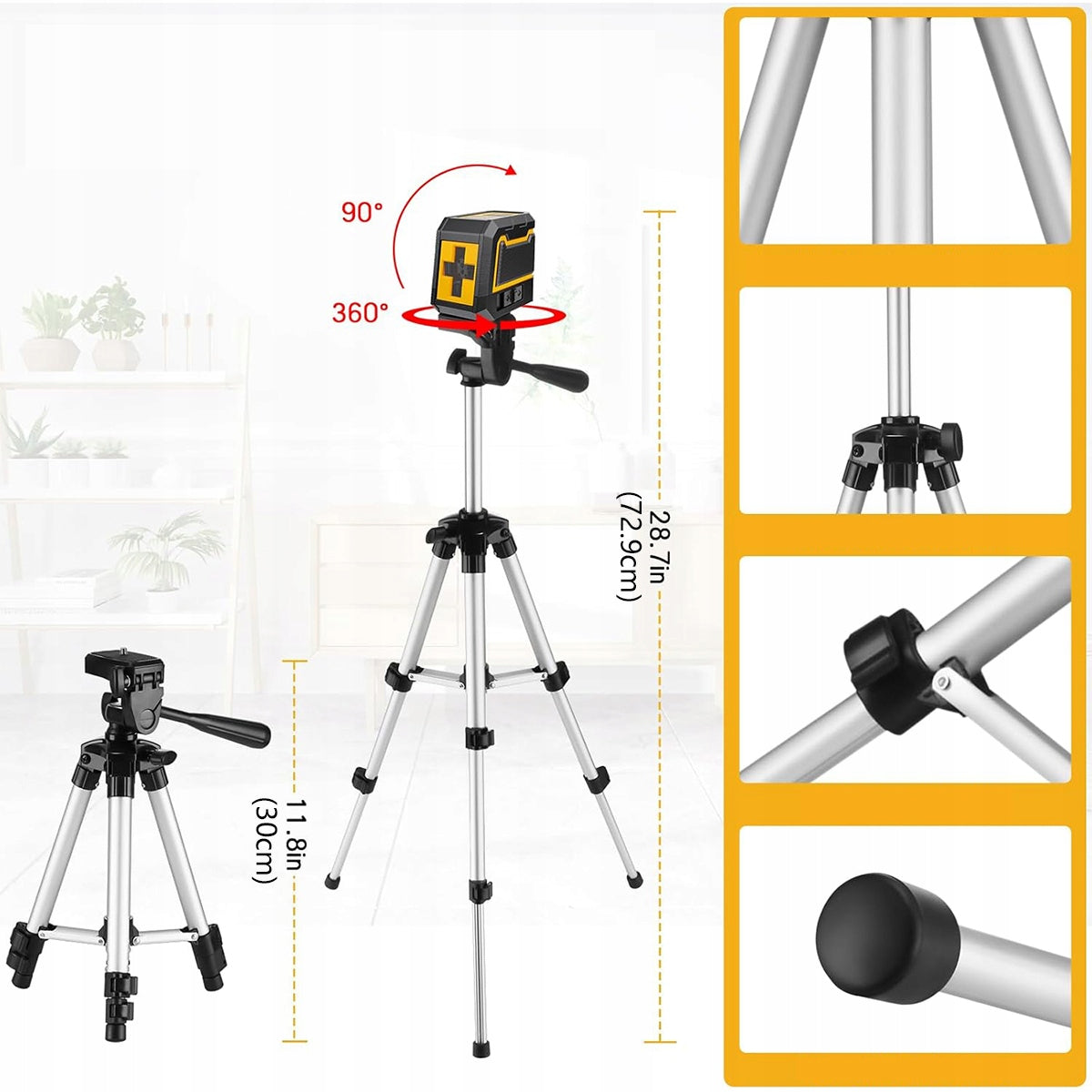 LASER LEVEL PRO CROSS LASER 360 4D 2x AKU TRIPOD Manufacturer code 4059635551568