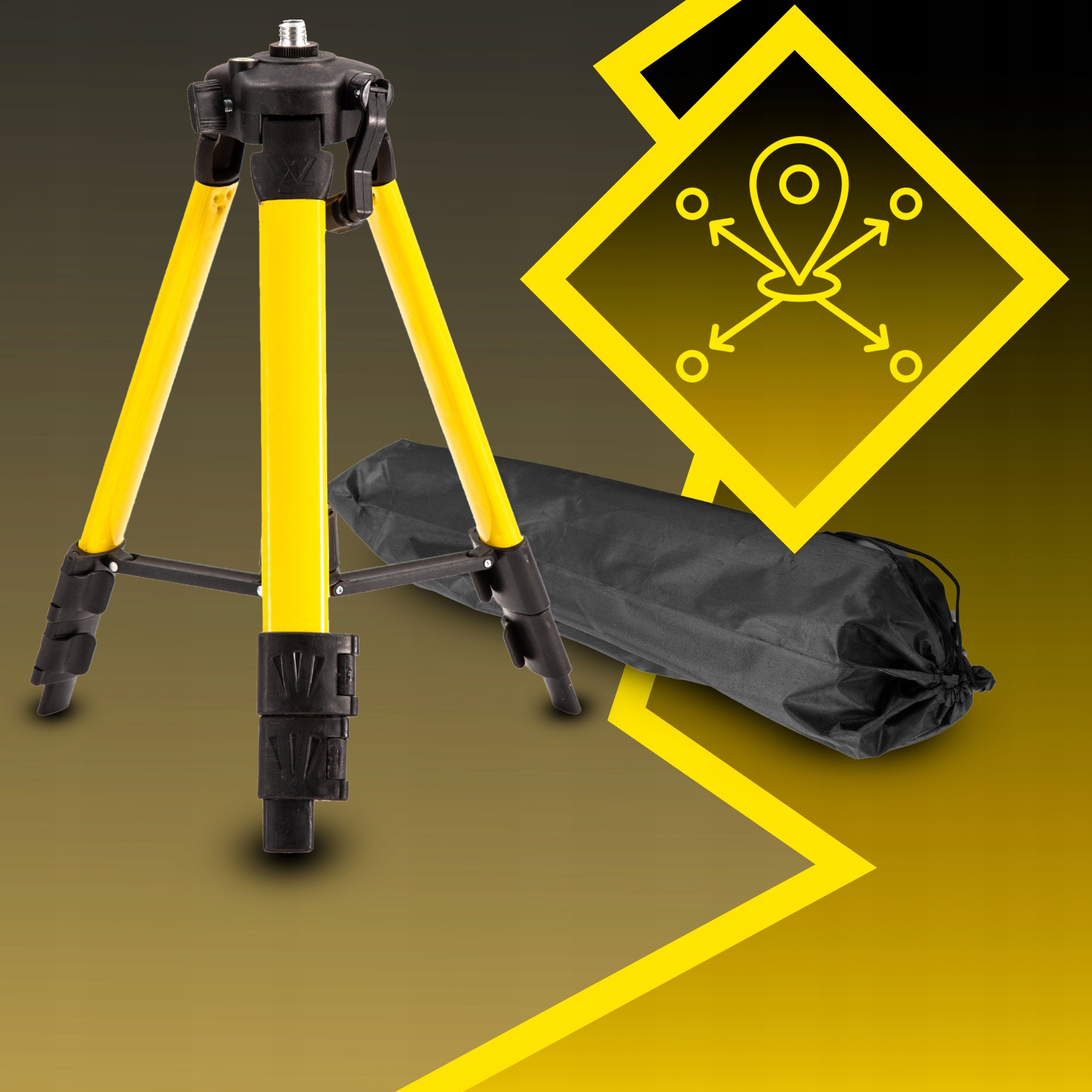 LASER LEVEL TRIPOD THREAD 1/4 INCH 360 TRIPOD + COVER Weight 0.8 kg