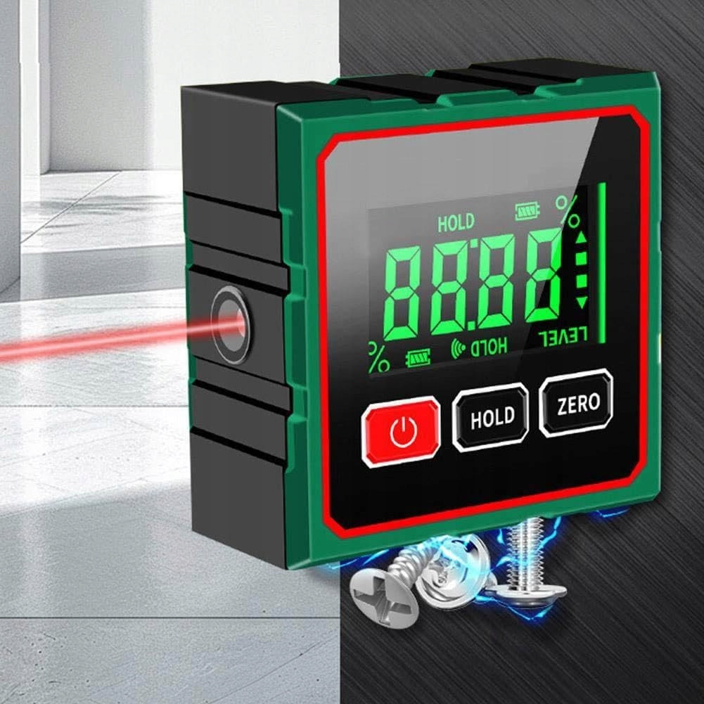 LASER PROTRACTOR DIGITAL ELECTRONIC USB INCLINOMETER - LCD MAGNETIC Brand no brand