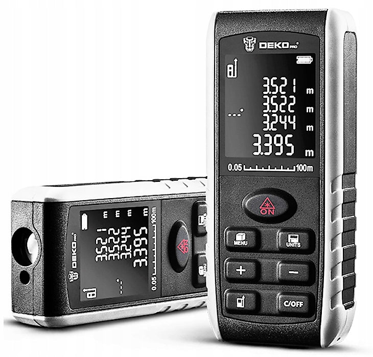 LASER RANGEFINDER >>50M<< DIGITAL PROTRACTOR LASER LEVEL METER DEKO Packaging status original