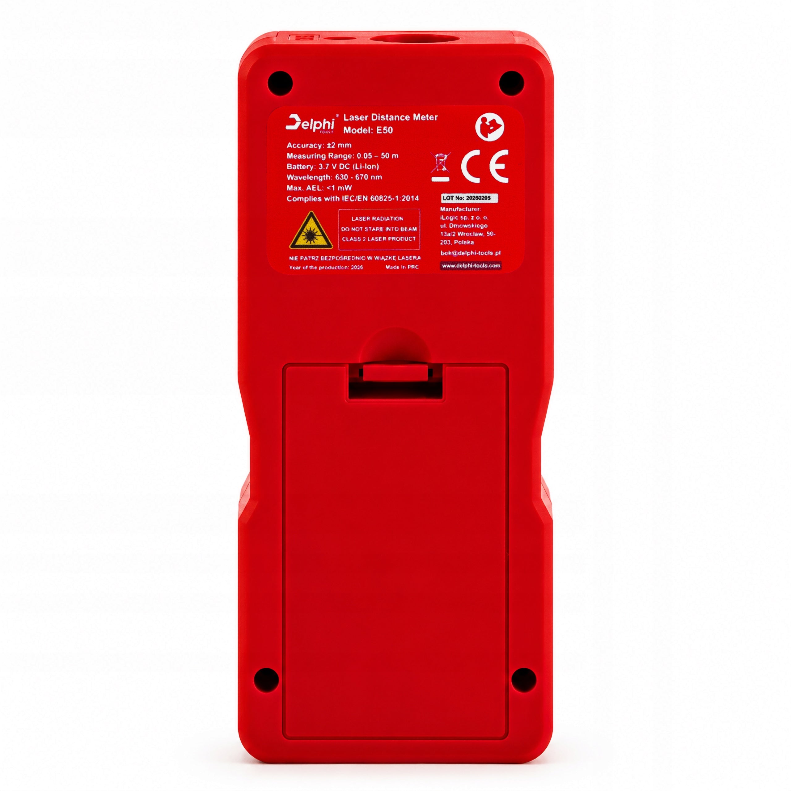 LASER RANGEFINDER 50M DIGITAL SURFACE DISTANCE METER LEVEL LCD Laser class class 2