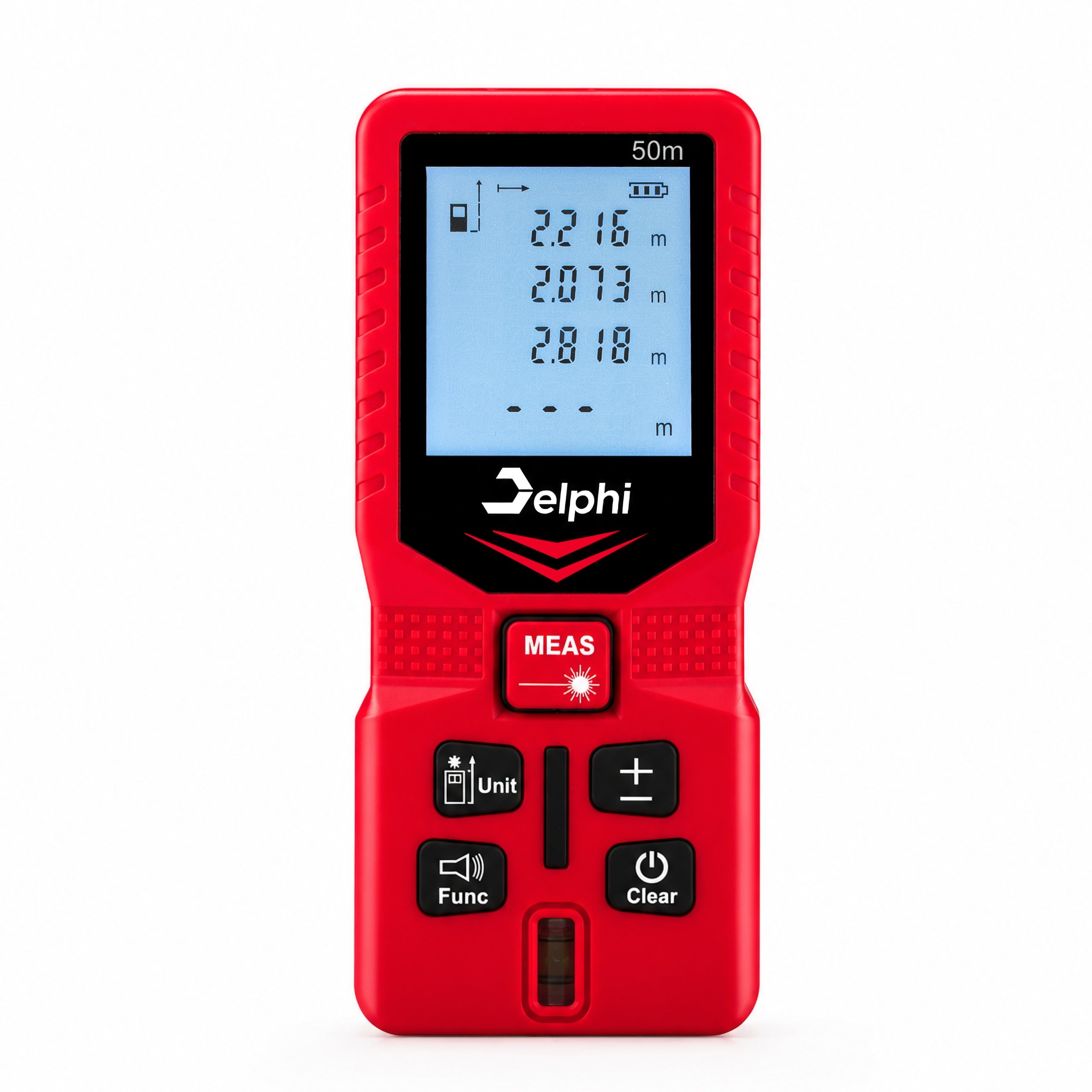 LASER RANGEFINDER 50M DIGITAL SURFACE DISTANCE METER LEVEL LCD Packaging status original