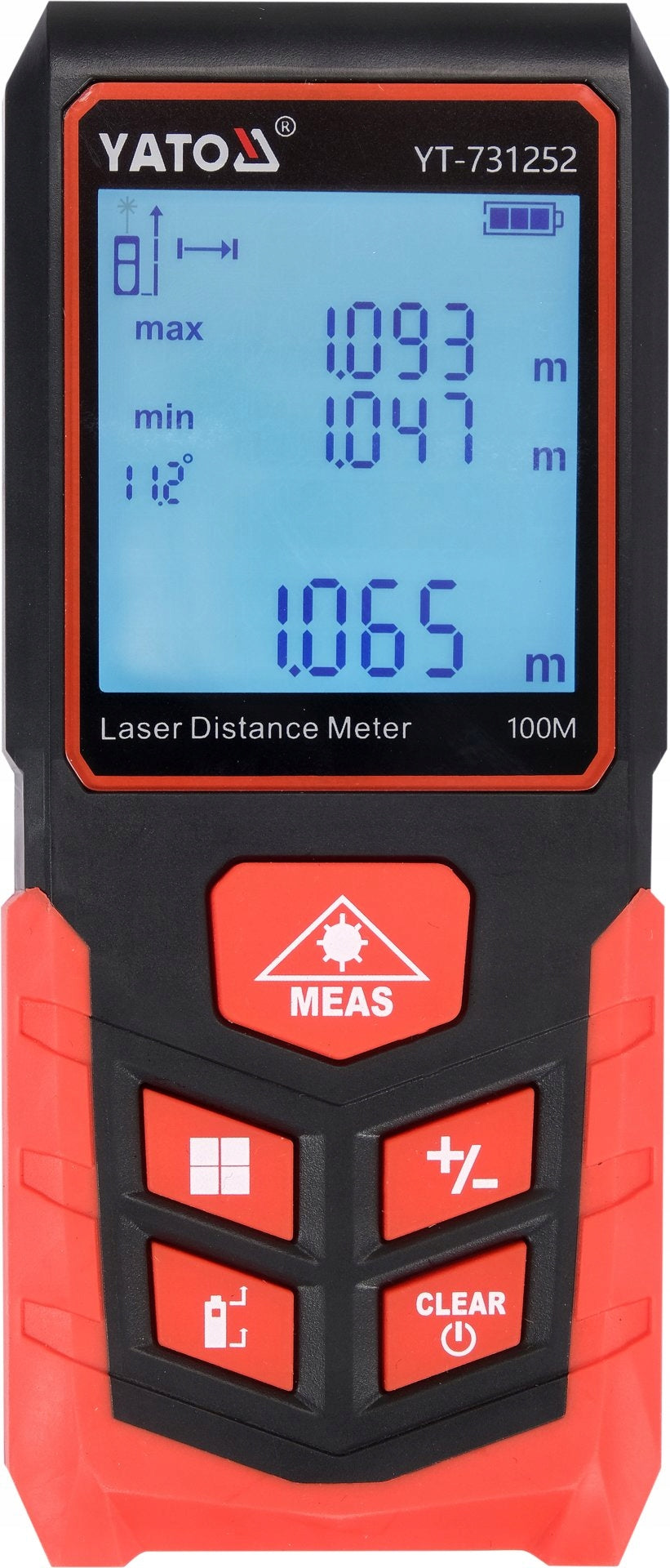 LASER RANGEFINDER DIGITAL DISTANCE METER 100m YATO YT-731252