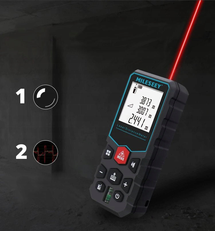 LASER RANGEFINDER DIGITAL DISTANCE METER 60 METERS MEASUREMENT MEMORY X5 Maximum number of measurements in memory 20