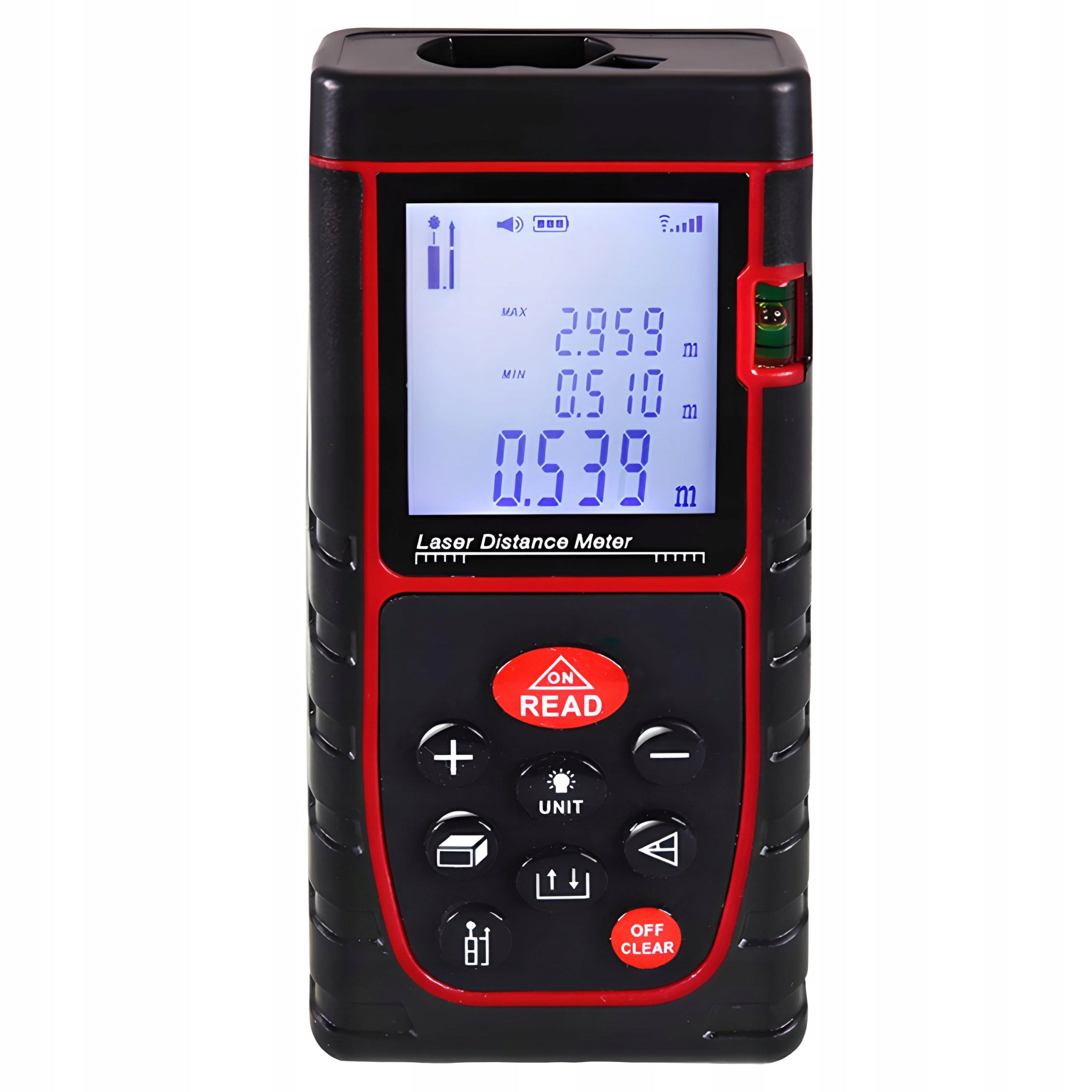 LASER RANGEFINDER DIGITAL PROTRACTOR DISTANCE METER MEMORY LEVEL 40m Packaging status original