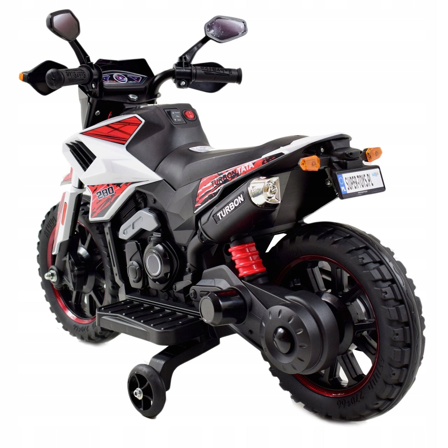 LATEST FIRST TURBON CORDLESS CROSS BIKE, SOFT SEAT Manufacturer code DLS-09-CZERWONY-HAND