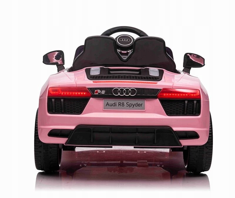 LATEST ORIGINAL AUDI R8 LICENSED SOFT SEAT, SOFT WHEELS SU Manufacturer code HL-1818-RÓŻOWY