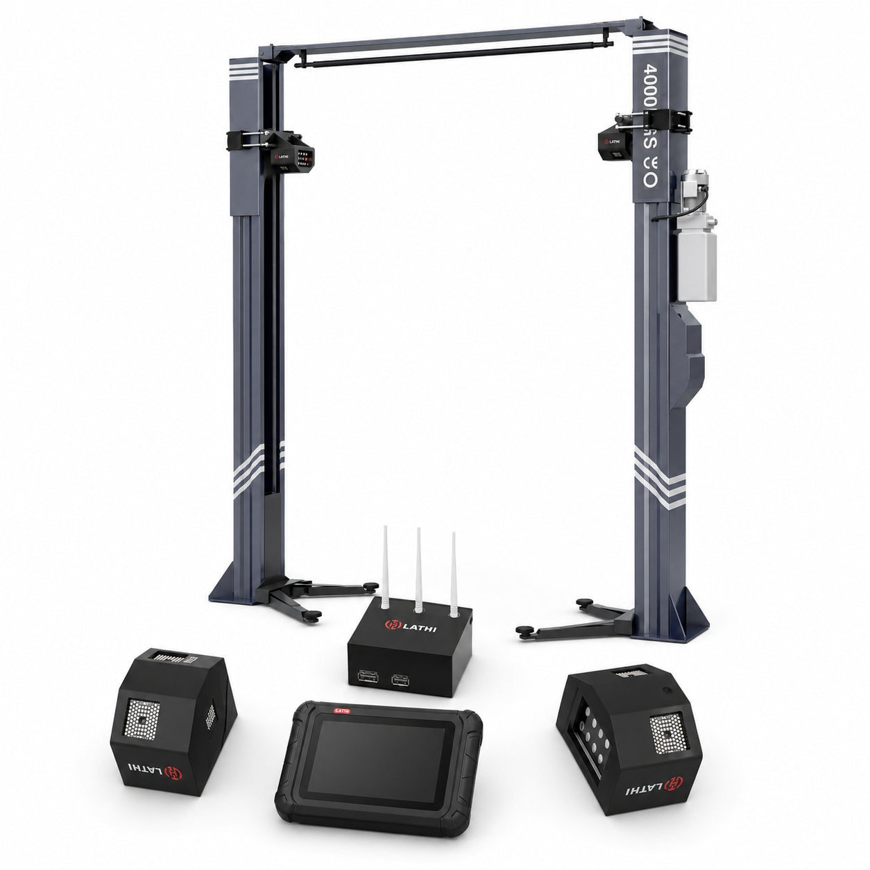 LATHI TwoPost Align 2 wheel geometry AI 2-column lift