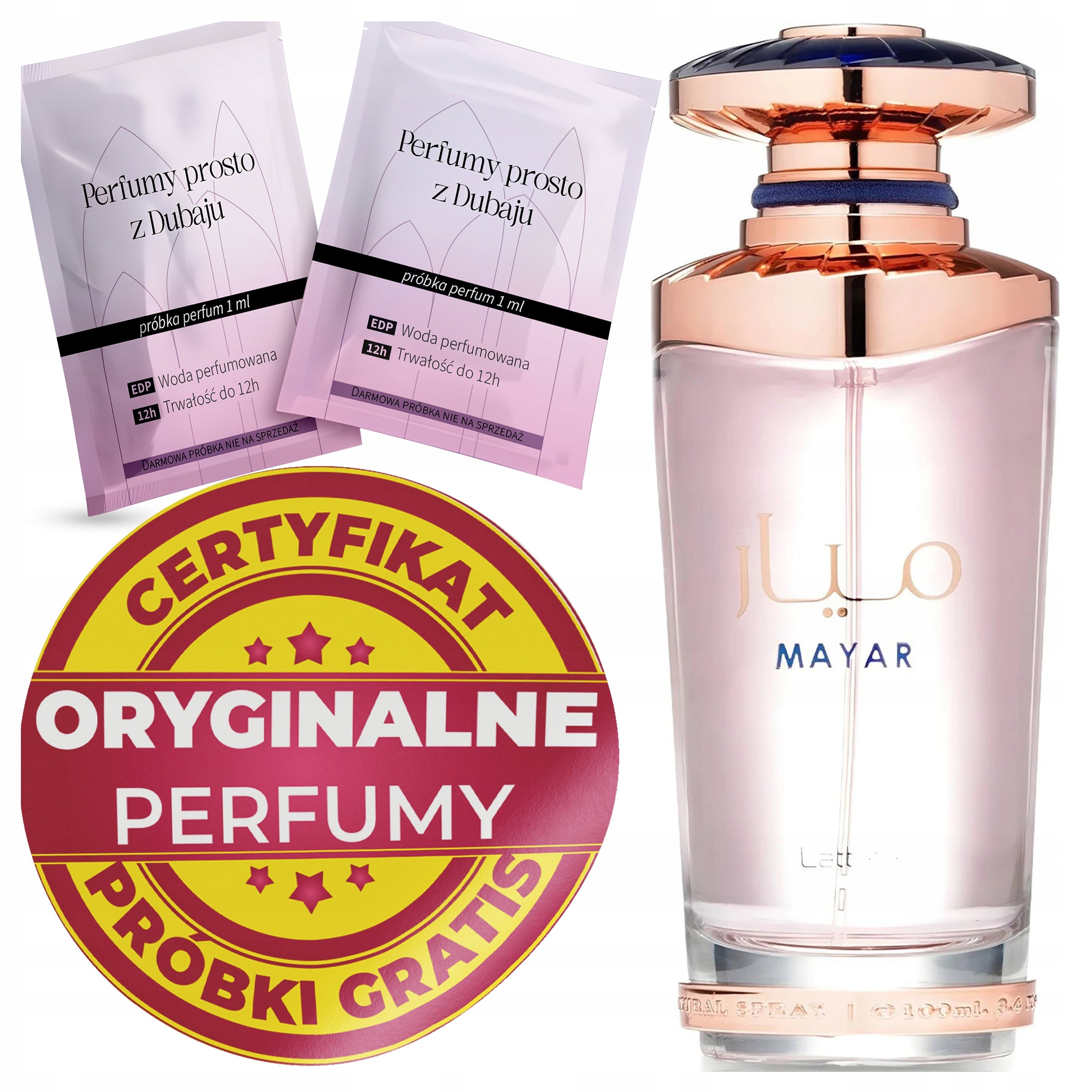 LATTAFA MAYAR 100ml ORIGINAL + Samples Certificate