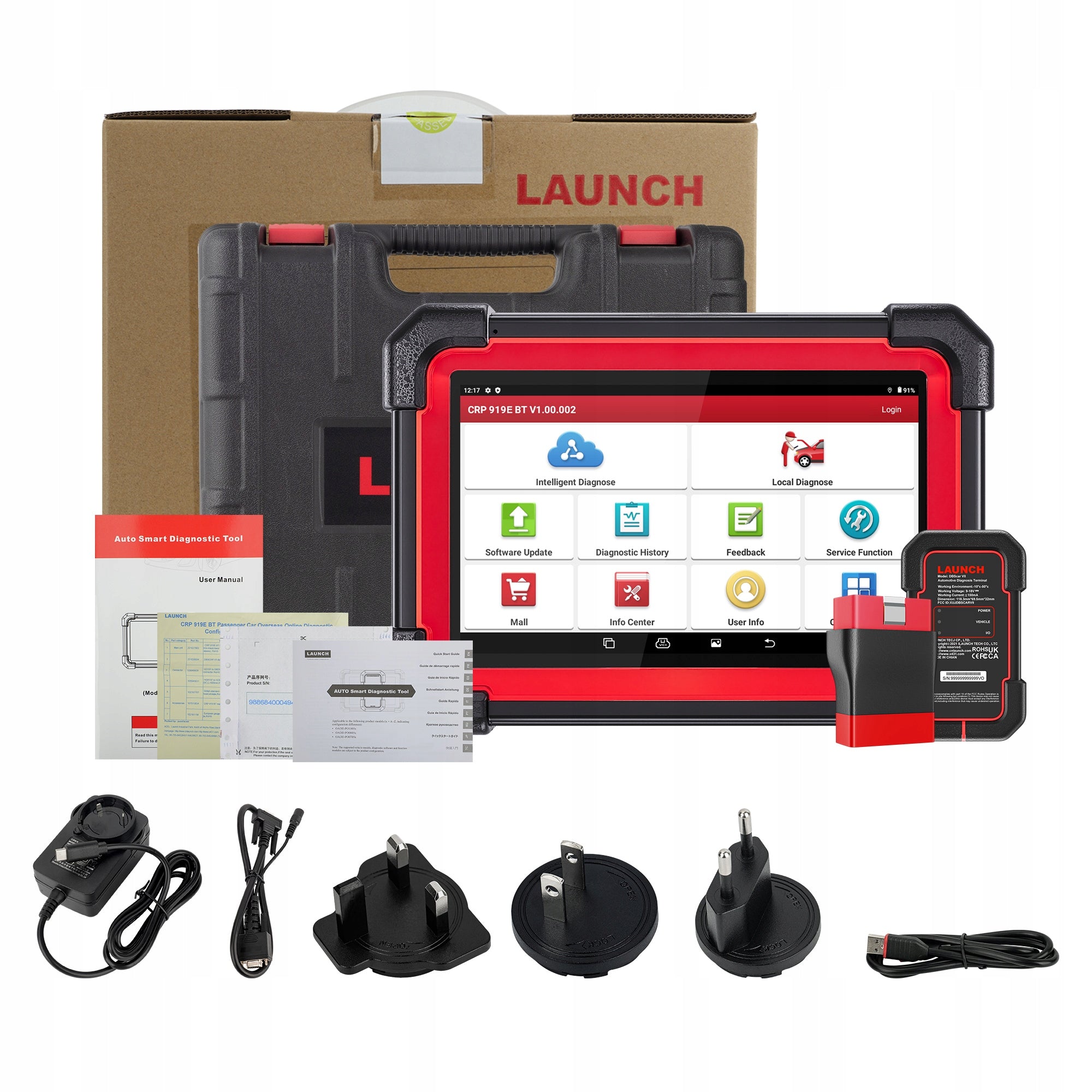 LAUNCH CRP 919E BT CANFD OBD2 Diagnostic Tester TABLET J.PL DEALER Brand Launch