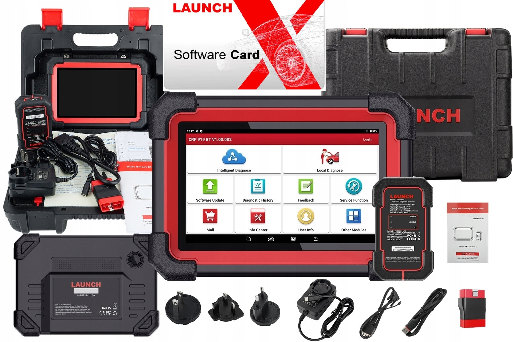 LAUNCH CRP 919E BT CANFD OBD2 Diagnostic Tester TABLET J.PL DEALER