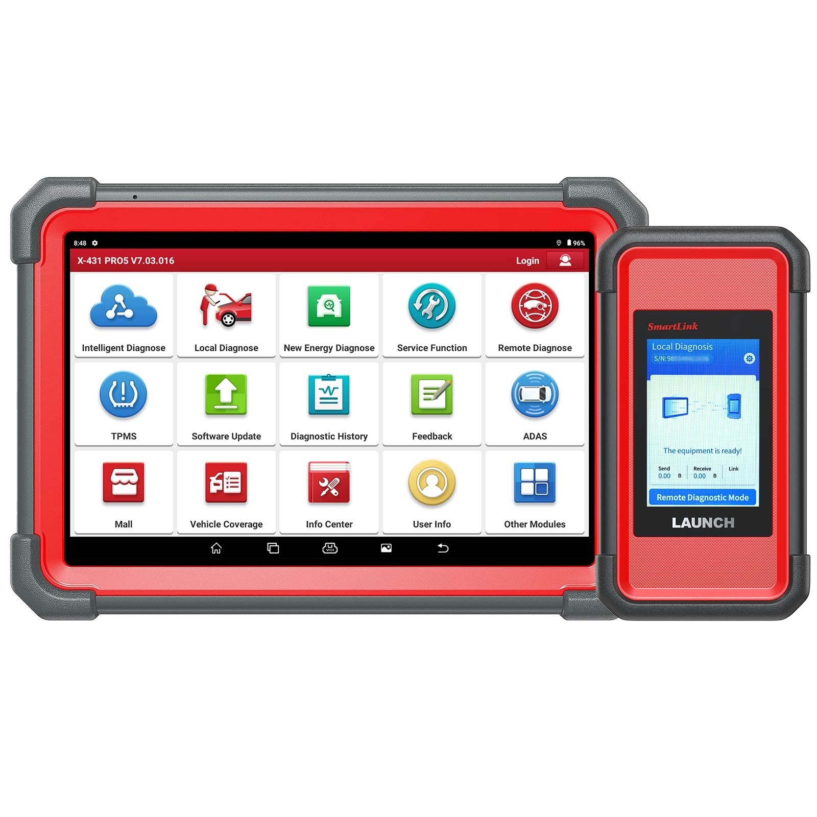 LAUNCH X431 PRO5 PRO 5 Diagnostic with J2534 Smartlink 2.0 CANFD DoIP HD Brand CN