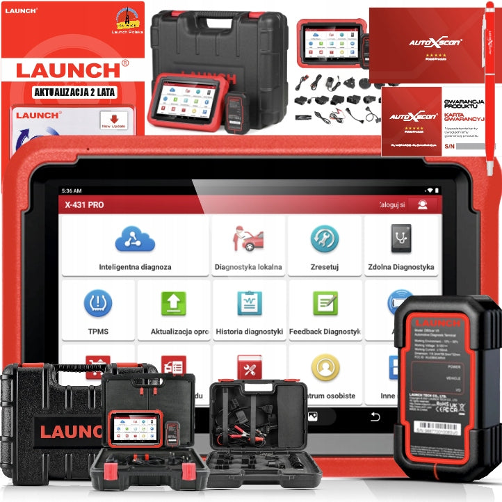LAUNCH X431 PROS V 5.0 + 2 suitcaseS NEW MODEL RED 23r JPL 2 YEARS ACT EAN (GTIN) 5905602170425
