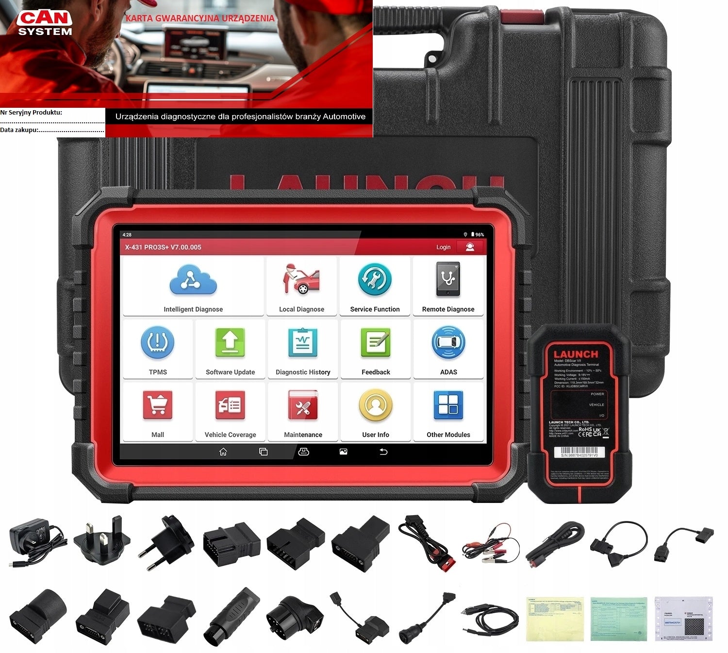 LAUNCH X431 Professional Pro3S V5.0 10 inches 2026 Dealer Poland