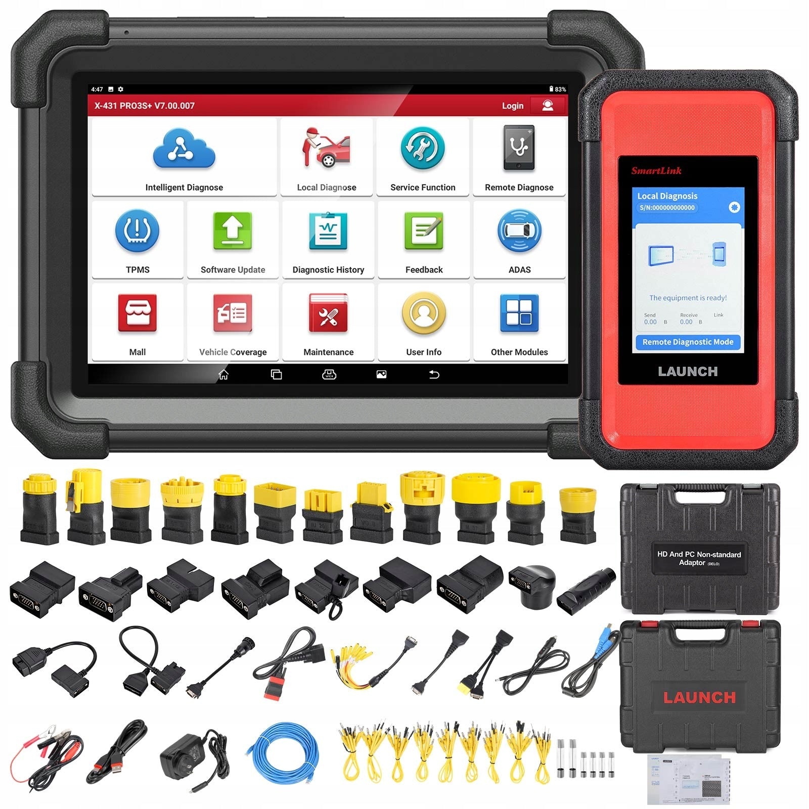 LAUNCH X431 V+ SmartLink C HD TRUCKS CONSTRUCTION EQUIPMENT AGRICULTURAL MACHINERY EAN (GTIN) 70014589751023