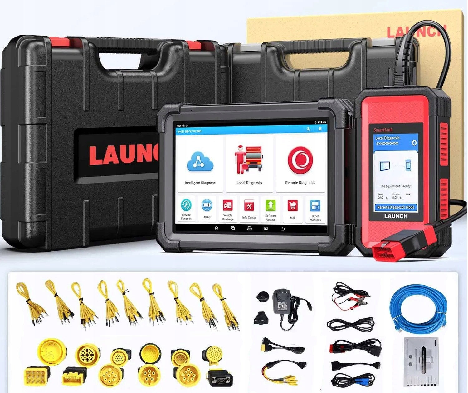 LAUNCH X431 V+ SmartLink C HD TRUCKS CONSTRUCTION EQUIPMENT AGRICULTURAL MACHINERY
