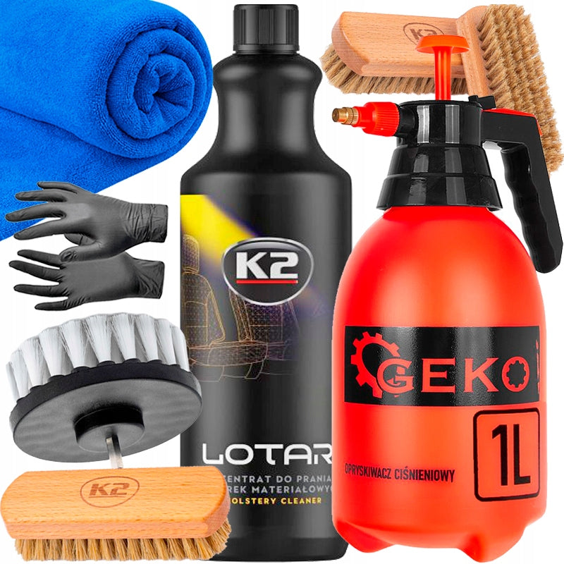LAUNDRY CLEANING KIT UPHOLSTERY SEATS LOTAR WASHER BRUSH