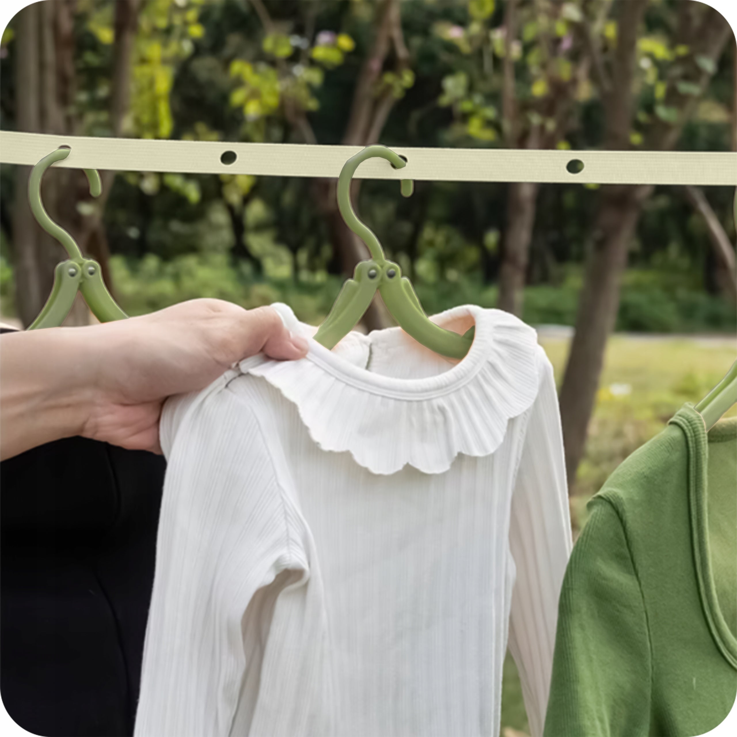 LAUNDRY DRYER CLOTHES TAPE FOR HANGING ON BALCONY CAMPING GARDEN Brand KRUMAD