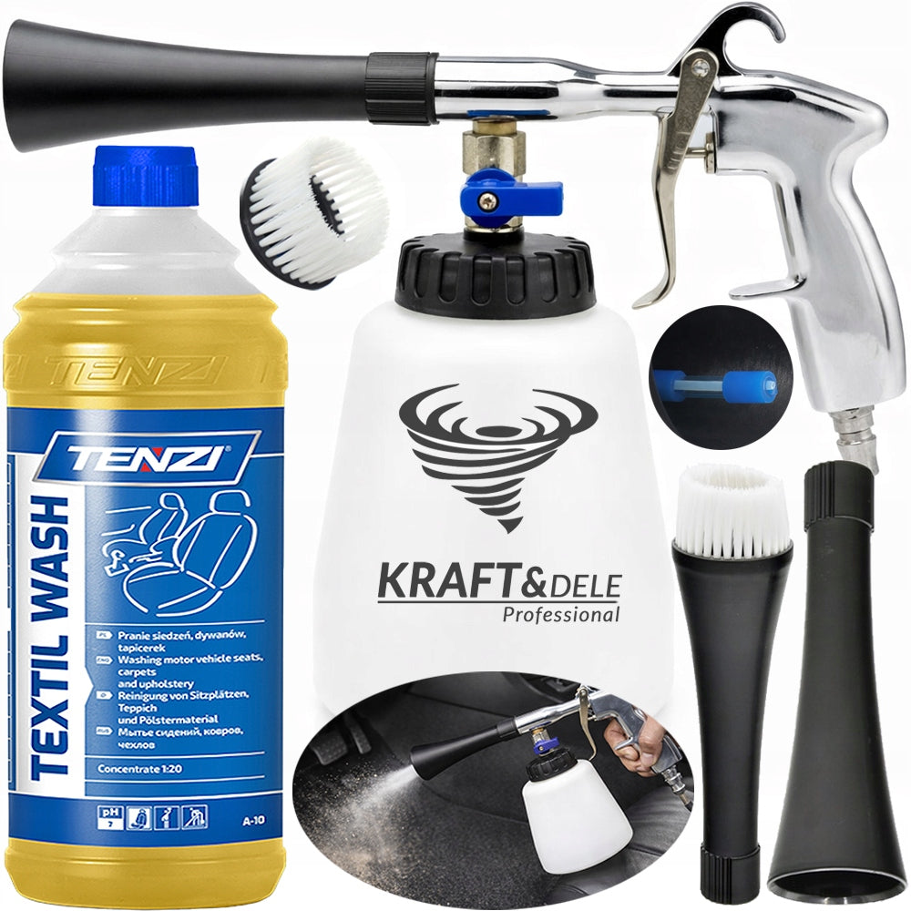 LAUNDRY GUN CLEANING UPHOLSTERY PNEUMANTICAL WASHING +LIQUID TEXTIL