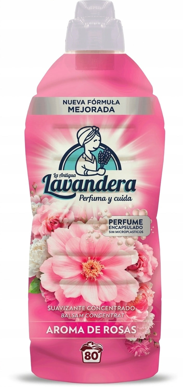 LAVANDERA AROMA DE ROSAS CONCENTRATED SOFTENER 1760 ML 80 WASHES