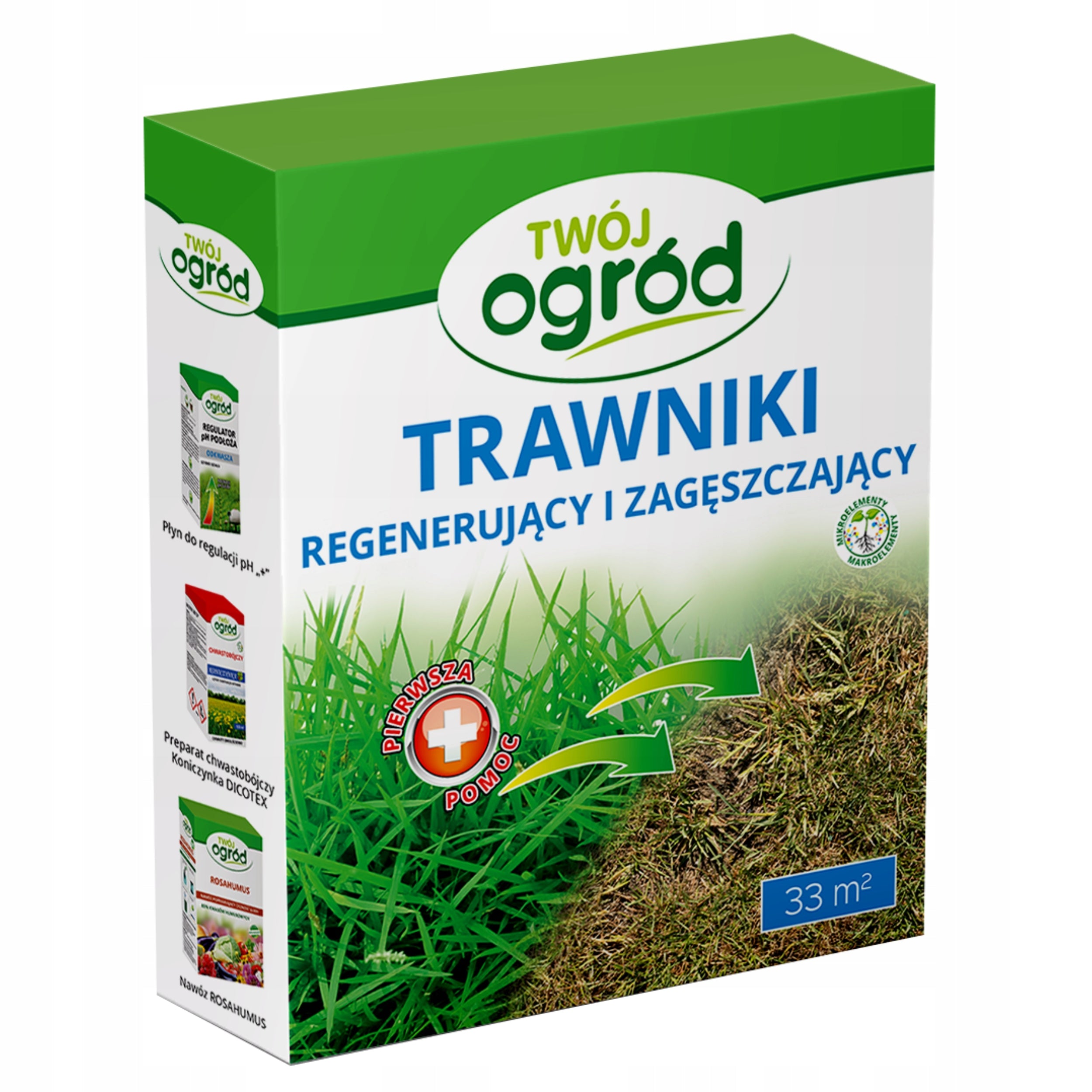 LAWN FERTILIZER 1KG FOR GRASS REGENERATING THICKENING Packaging status original