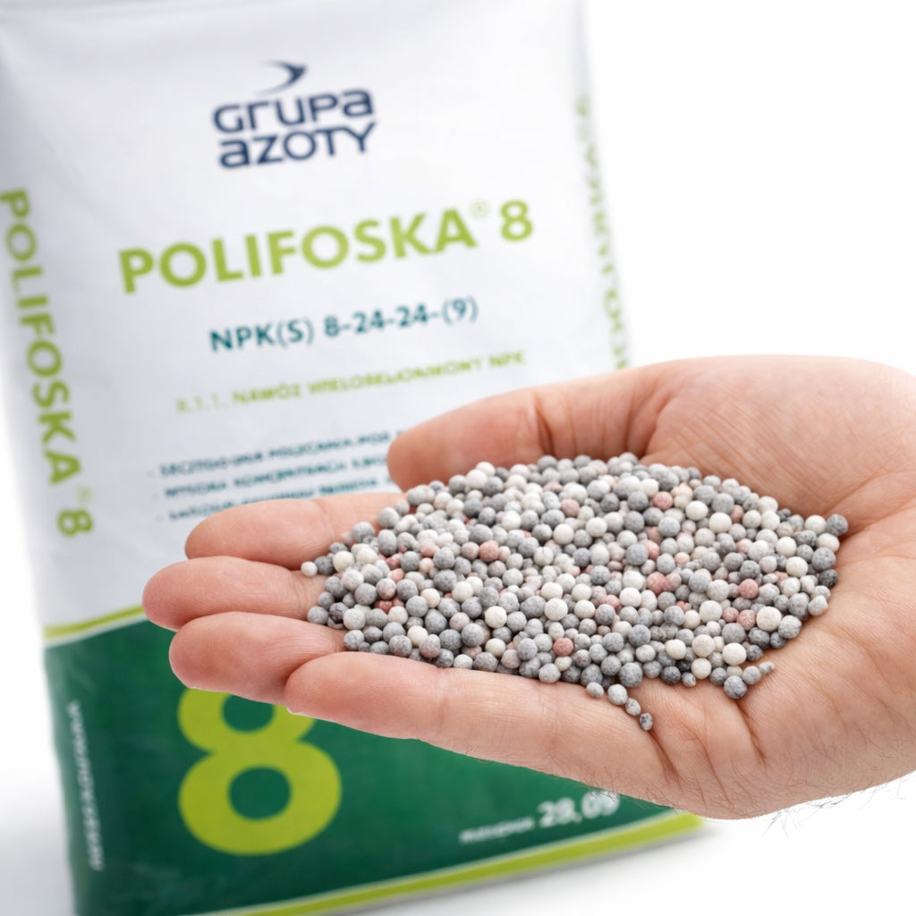 LAWN FERTILIZER TUJI POLYFOSKA 8 NPK 10kg 8-24-24 ORIGINAL STRONG Manufacturer no brand