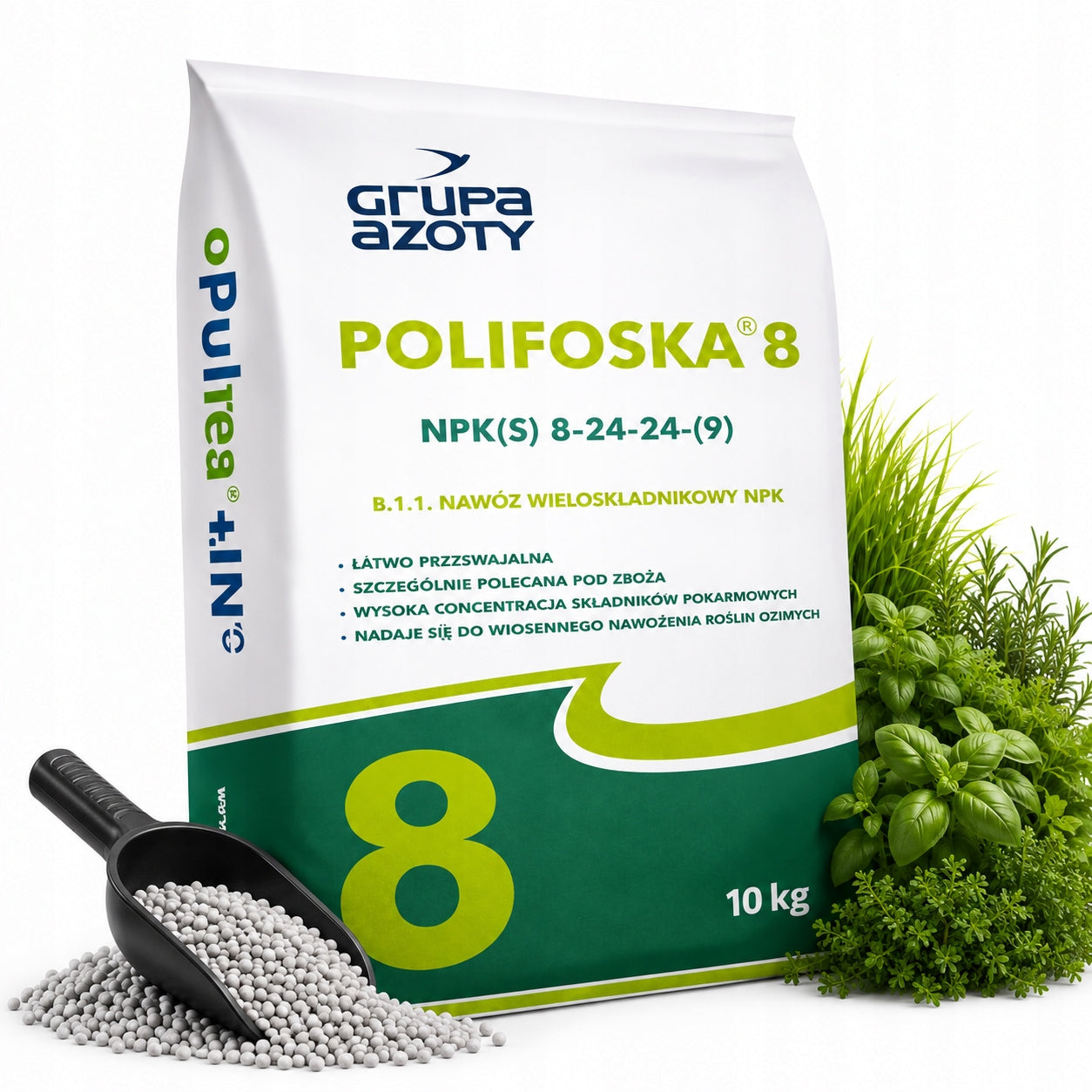 LAWN FERTILIZER TUJI POLYFOSKA 8 NPK 10kg 8-24-24 ORIGINAL STRONG