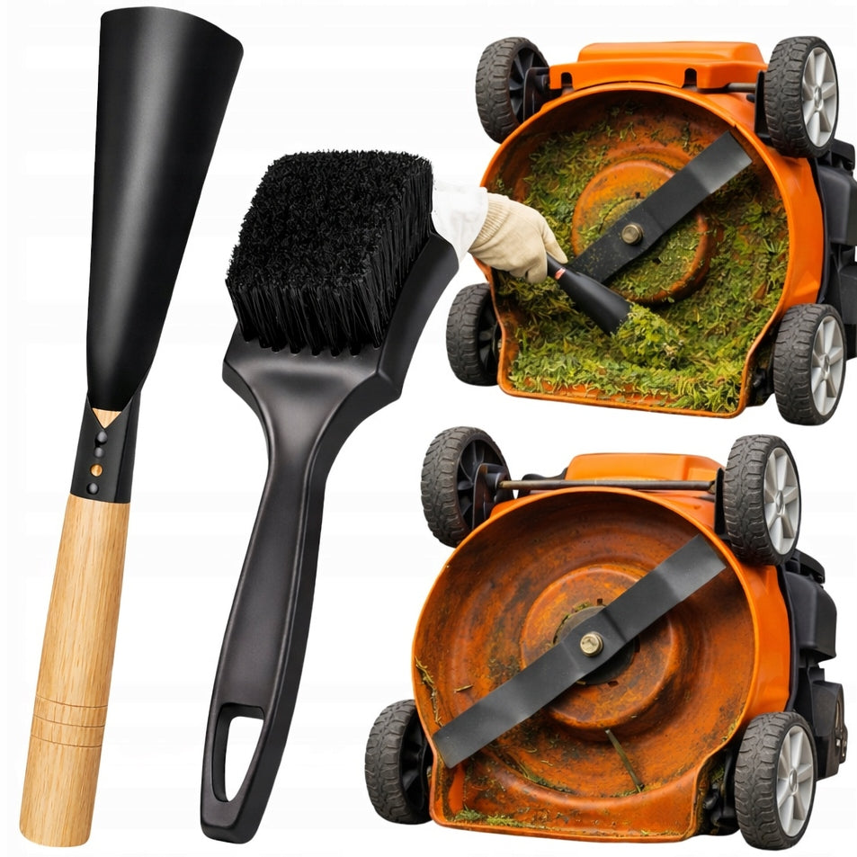 LAWN MOWER CLEANING KIT BRUSH GRASS SCRAPER TOOL