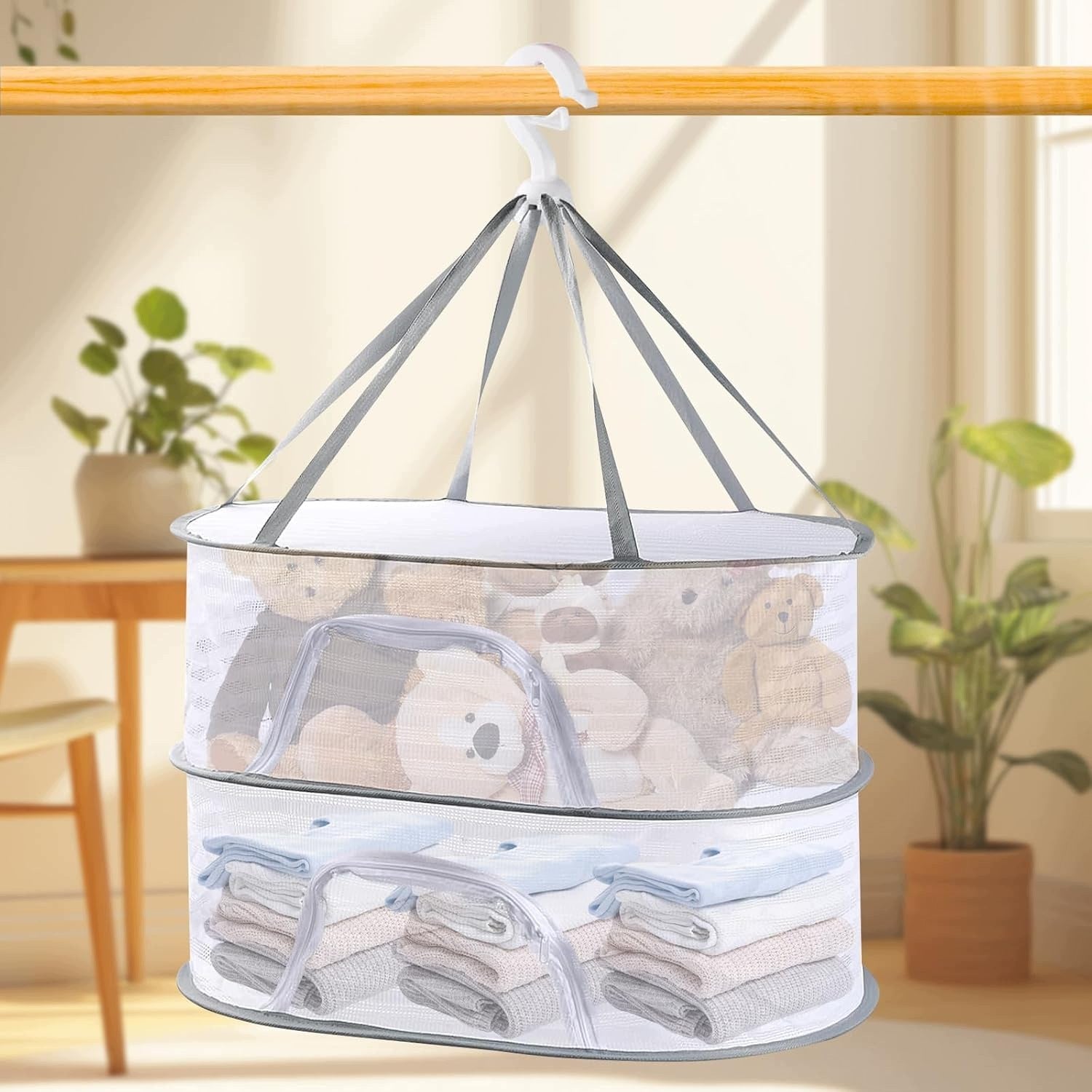 LAYERED 2 DRYING HERBS MEAT FLOWERS FISH MUSHROOMS LARGE Kind Other