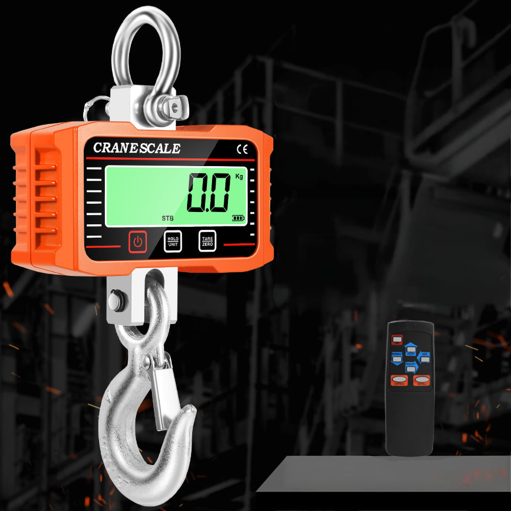 LCD CRANE HOOK SCALE 2000KG 2T STORAGE BIG BAG SUSPENDED HANGING Packaging status original