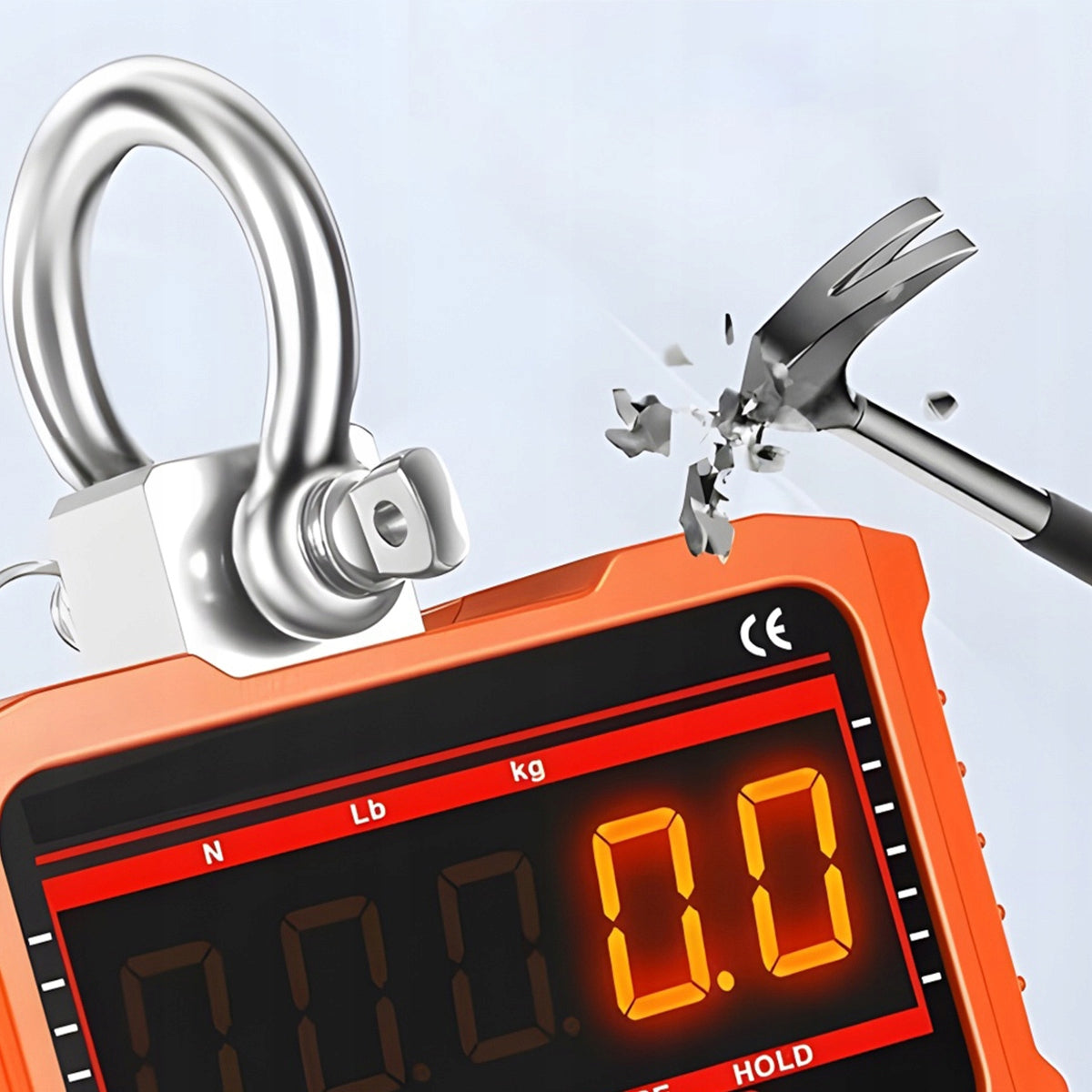 LCD CRANE HOOK SCALE 2000KG 2T STORAGE BIG BAG SUSPENDED HANGING Packaging status original